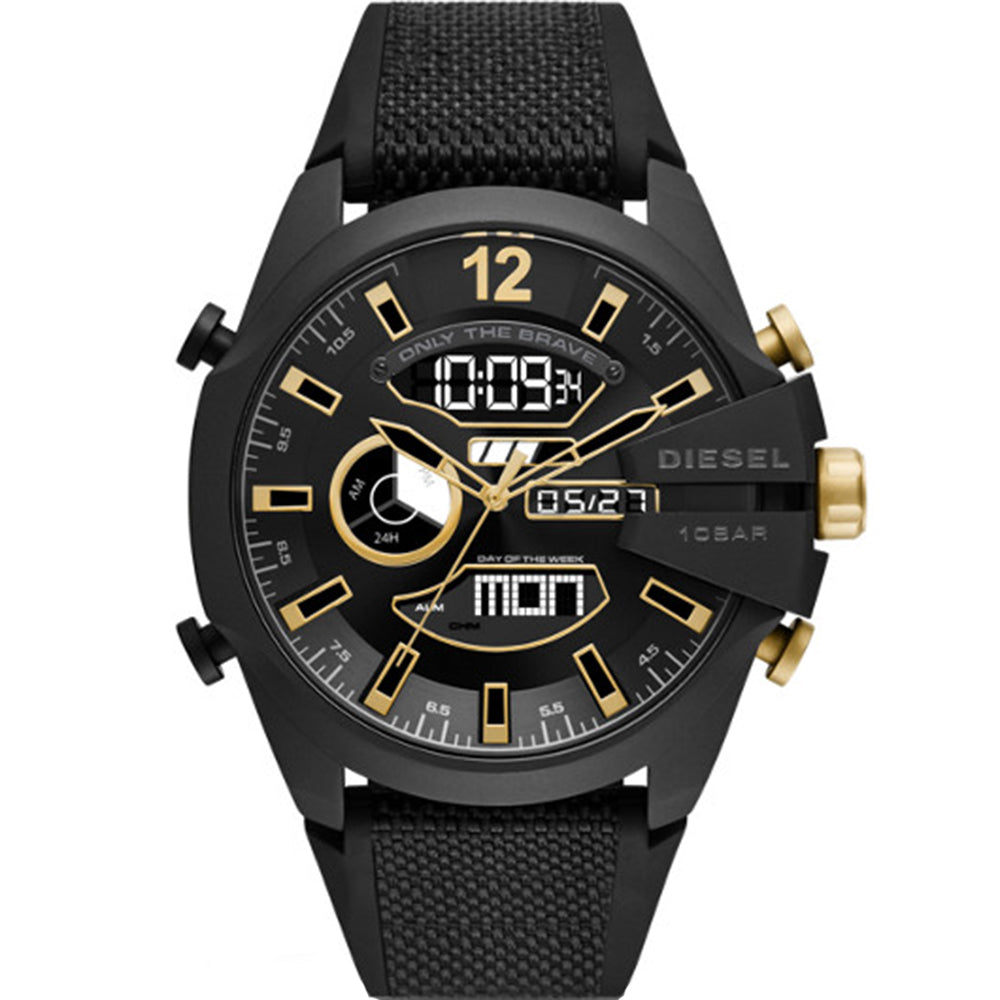 Diesel DZ4552 Mega Chief Chronograph Men's Watch - Stylish Analog Quartz Wristwatch for Casual & Business Wear - Perfect for Everyday Use, Office, and Special Occasions