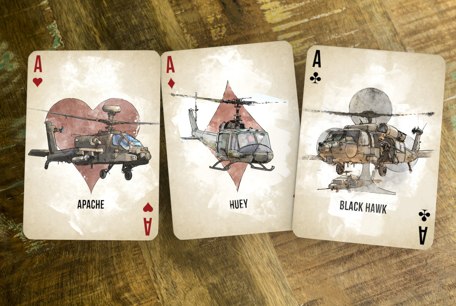 Military Themed Playing Cards - Army Design Deck for Poker, Blackjack & Card Games - Perfect for Camping, Travel & Outdoor Adventures