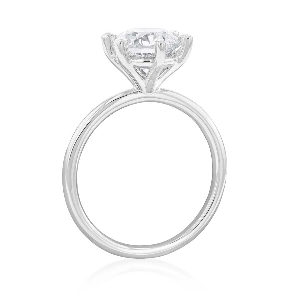18ct White Gold 2.00 Carat Brilliant Cut GH SI Diamond Solitaire Engagement Ring - Perfect for Proposals, Weddings & Anniversary Gifts