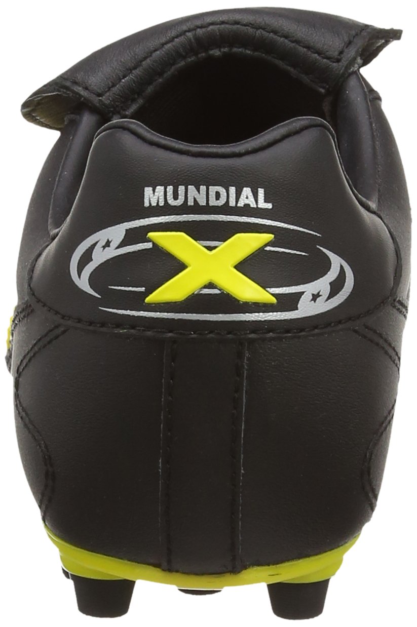 Munich Men's Mundial Soccer Cleats - Black & Yellow Football Boots, Size 8 | Lightweight & Comfortable for Training & Matches