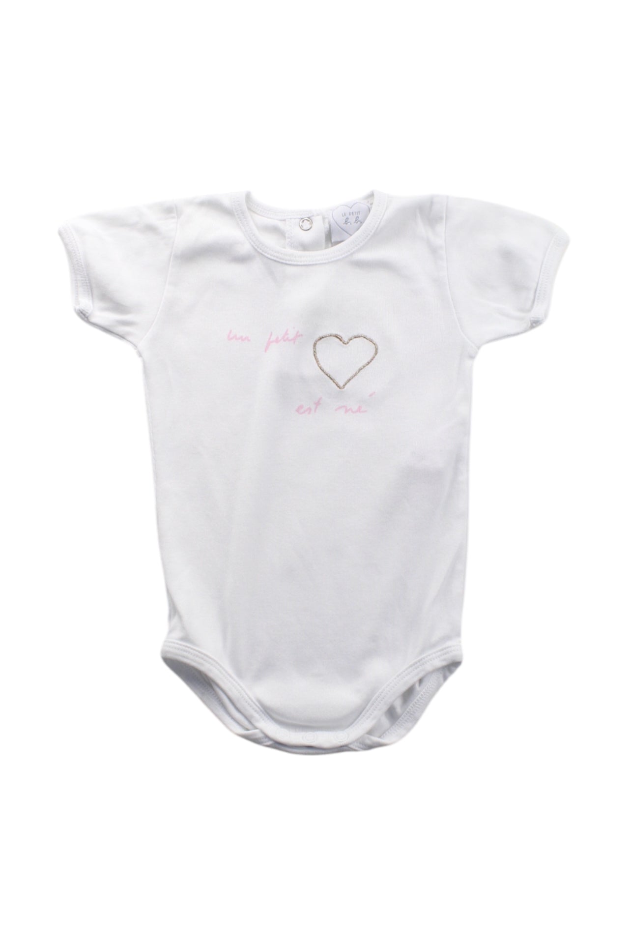 Agnes B. Heart Print Bodysuit for Baby Girls 6-12 Months | Soft Cotton Onesie for Everyday Wear & Special Occasions