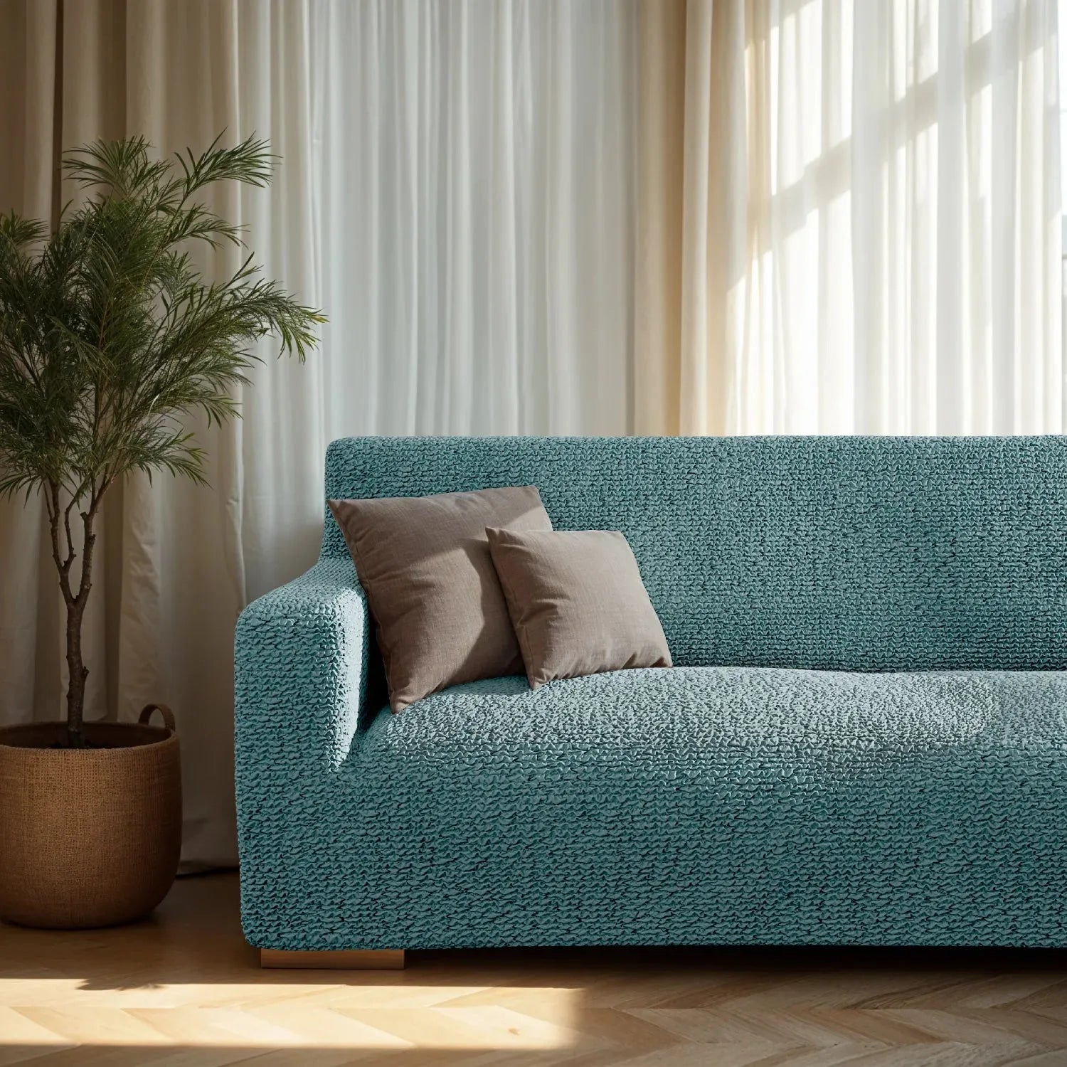 2 Seater Loveseat Slipcover - Soft Microfiber Fabric - Perfect for Living Room, Bedroom & Home Decor