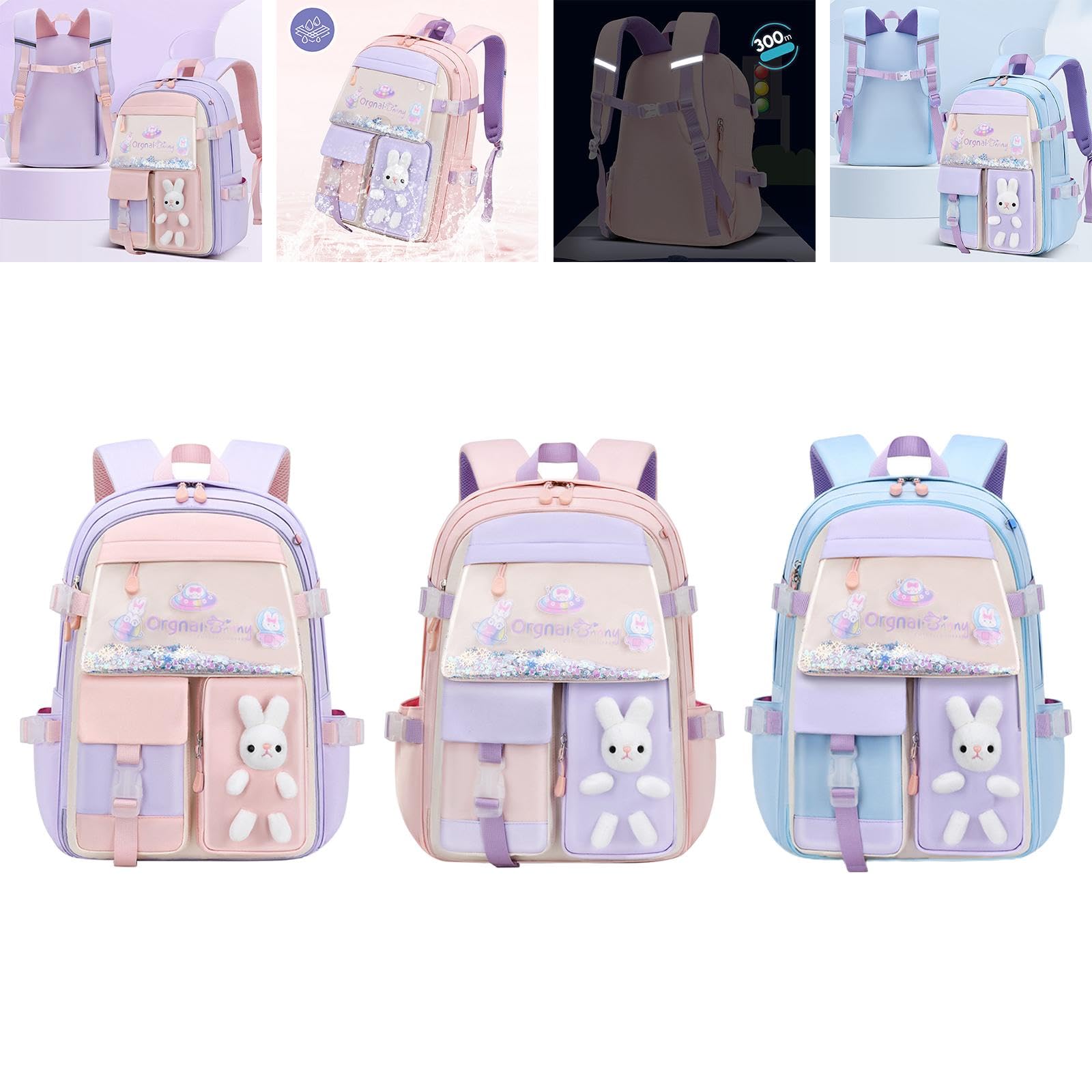 MYADDICTION Kids Backpack Lightweight School Bag for Boys & Girls, Water-Resistant Daypack with Adjustable Straps - Perfect for School, Travel, and Outdoor Activities (Purple)
