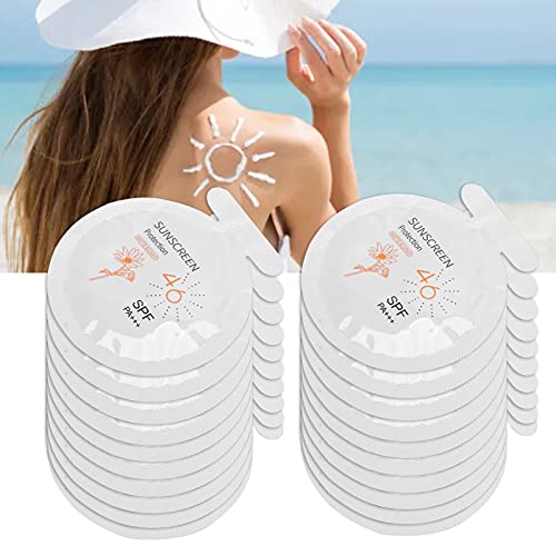 Mini Sunscreen Packets SPF46 - Travel Size Sunscreen Bulk Pack for Parties, Beach, Outdoor Activities & On-the-Go Protection