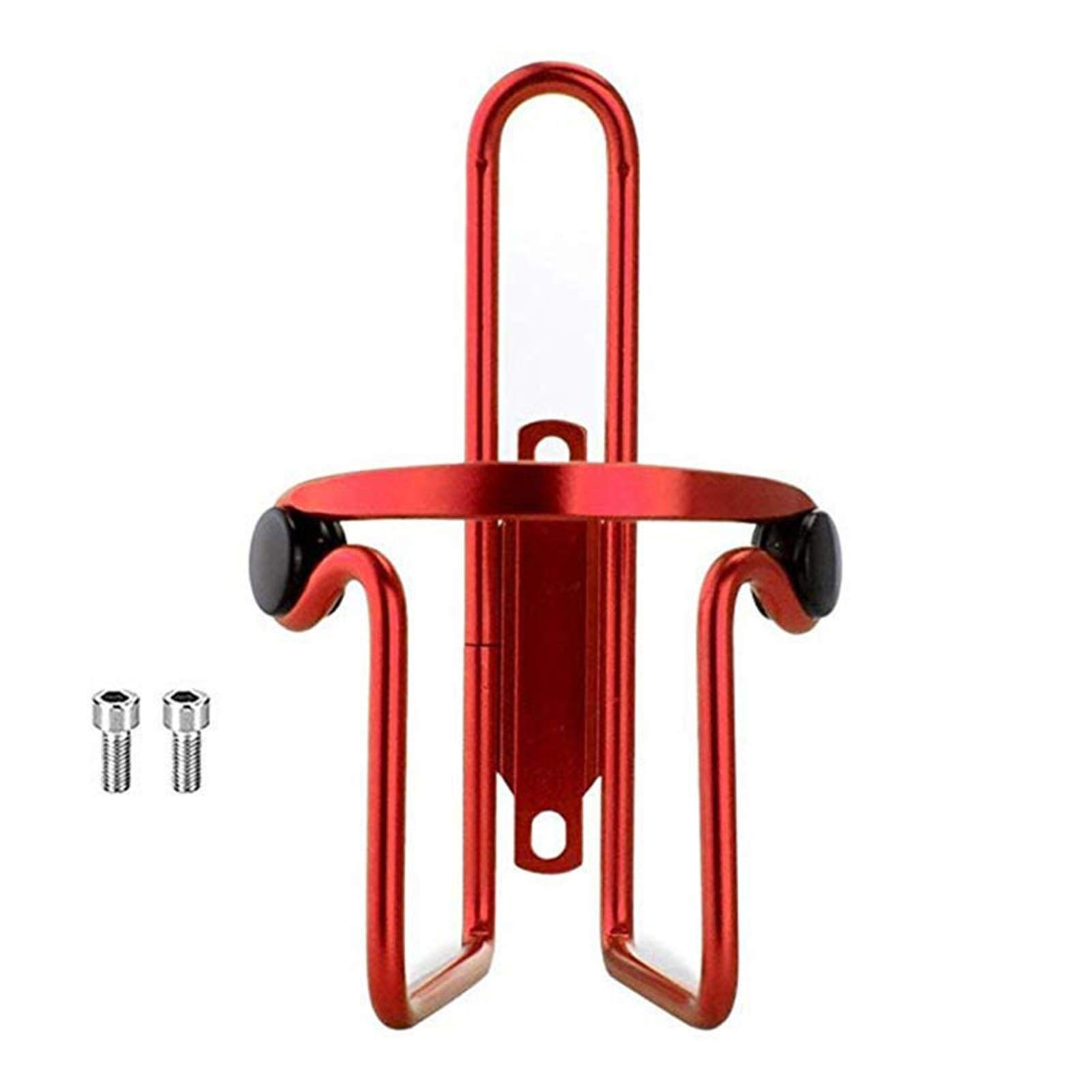 Lifbeautiful Aluminum Alloy Bicycle Water Bottle Holder - Mountain Bike Drink Cage Bracket, Cycling Water Cup Rack Accessories (Red) - Perfect for Road Bikes, MTB & Commuter Cycling Gear