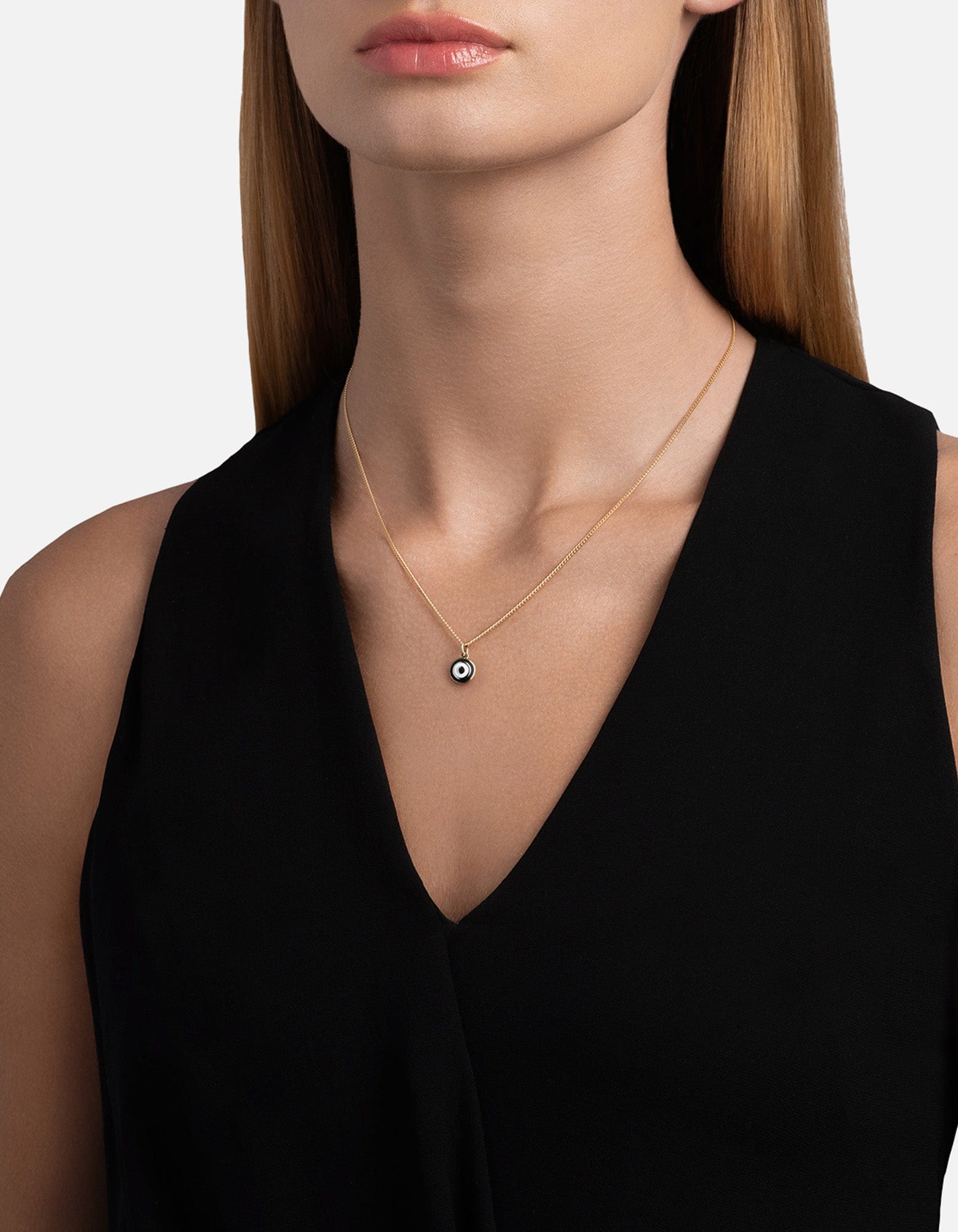 Elegant Ojos Necklace in Gold Vermeil with Green Accents - Perfect for Everyday Wear, Gifts & Special Occasions