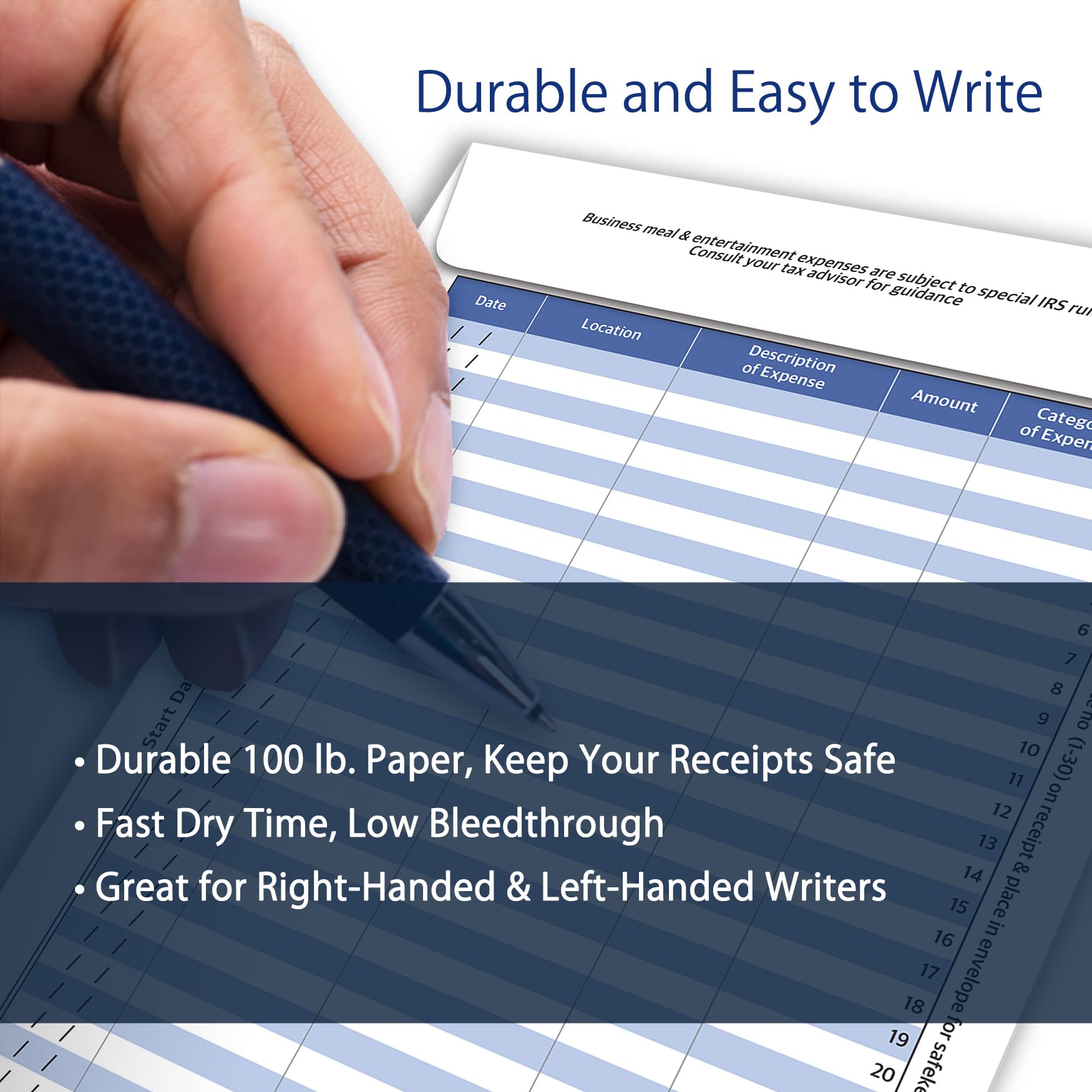 12-Pack Green Expense Envelopes - Receipt Organizer & Mileage Tracker for Business Expenses