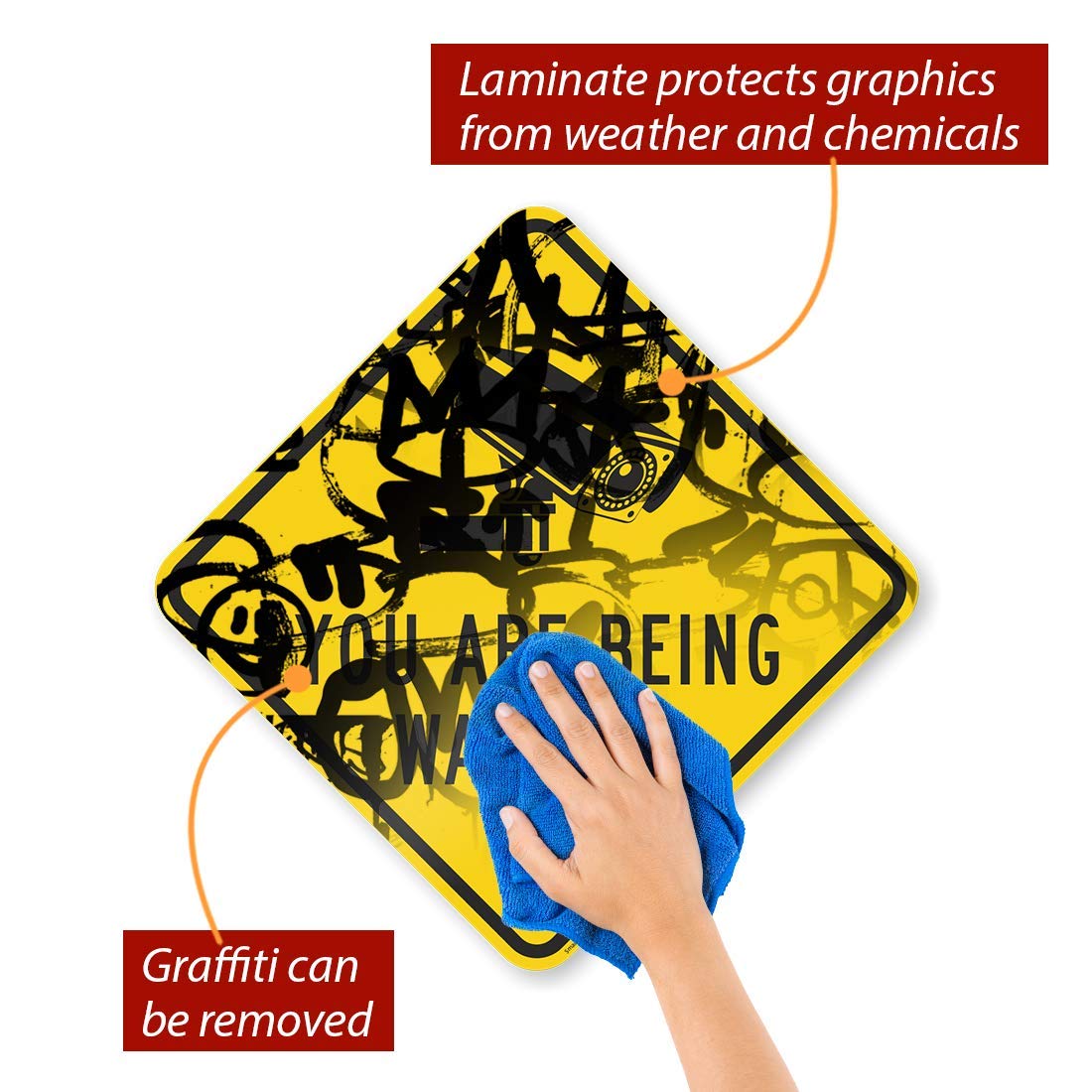 SmartSign 'You Are Being Watched' Video Surveillance Sign - 18