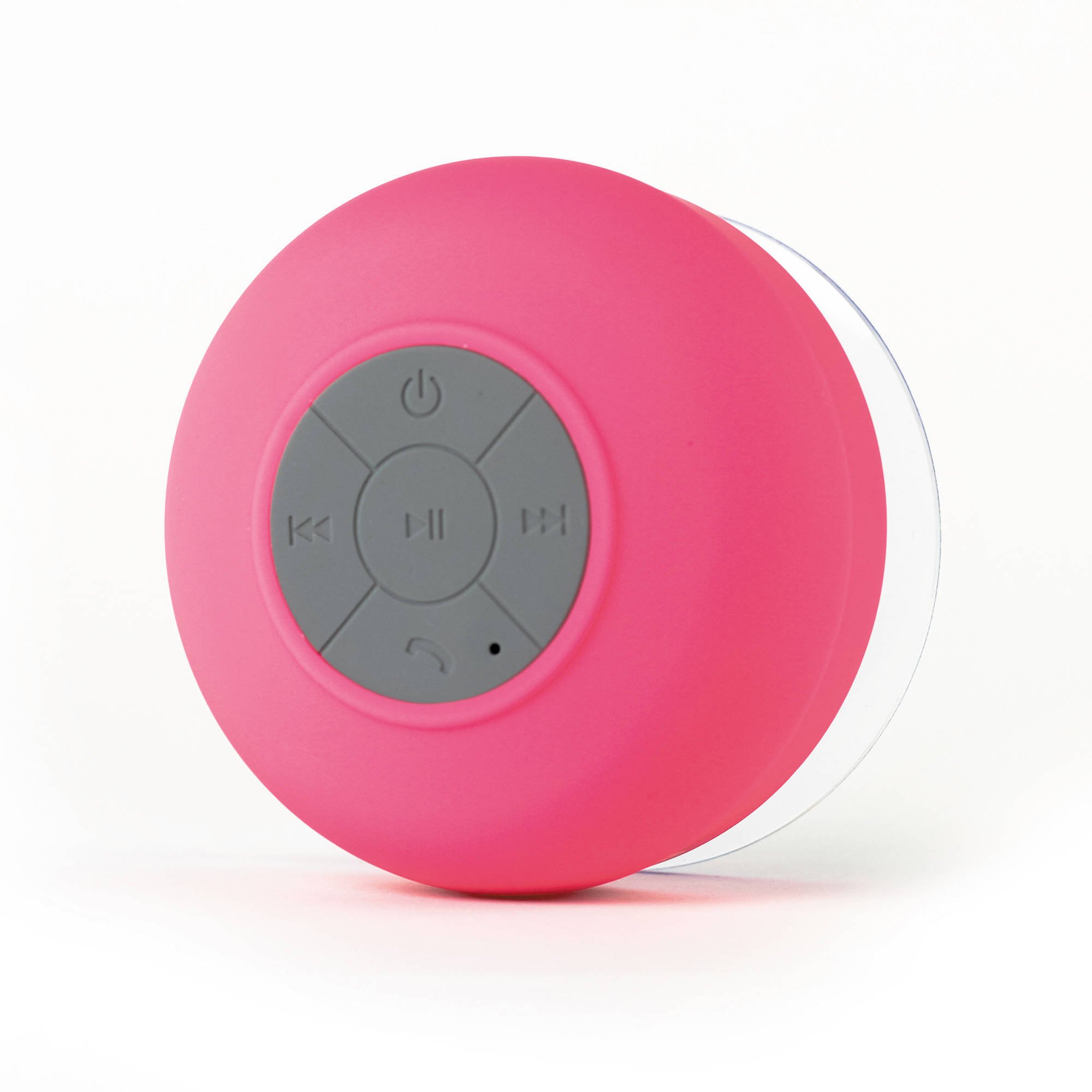 Waterproof Bluetooth 3.0 Speaker - Mini Wireless Shower Speaker with Built-in Mic, IPX7 Water Resistant, Portable Outdoor Speaker for Pool, Beach, Bathroom & Travel (Pink)