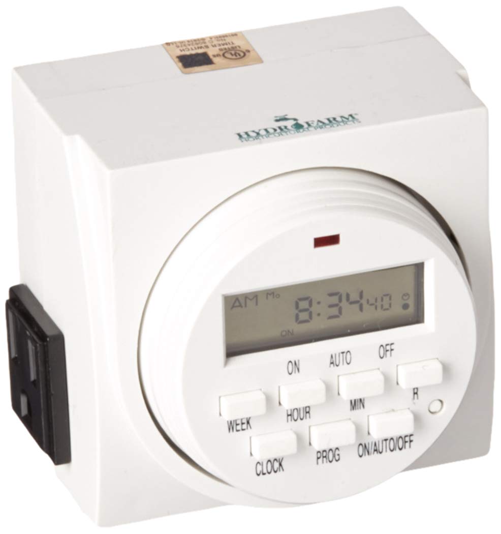 Autopilot Dual Outlet 7-Day Digital Programmable Timer with Grounded Plug - 1725W/15A Capacity, 1 Minute On/Off Settings - Perfect for Home Appliances, Grow Lights & Holiday Decorations