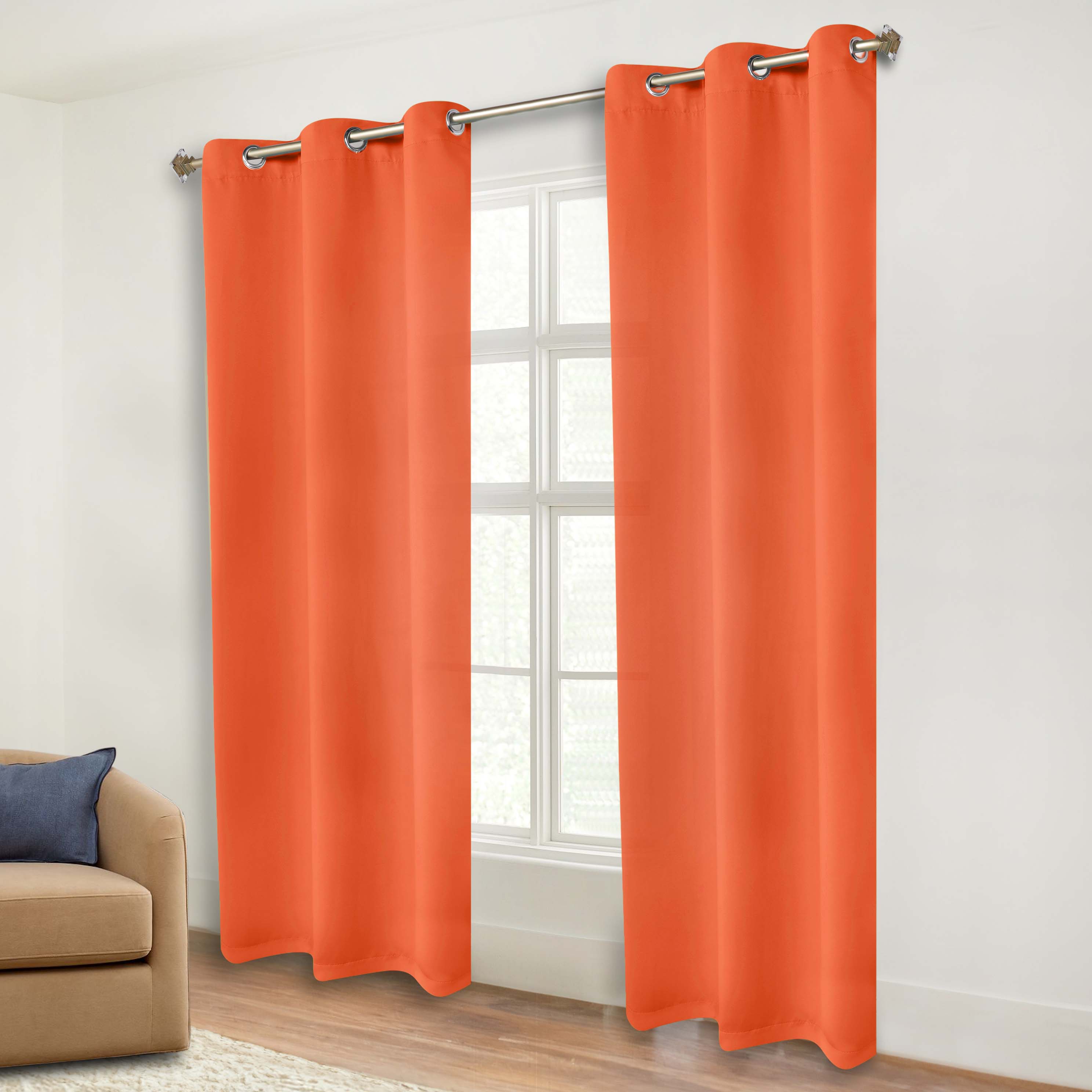Premium Blackout Curtains Set of 2 - 100% Room Darkening, Machine Washable & Noise Reducing for Bedroom, Nursery & Home Theater