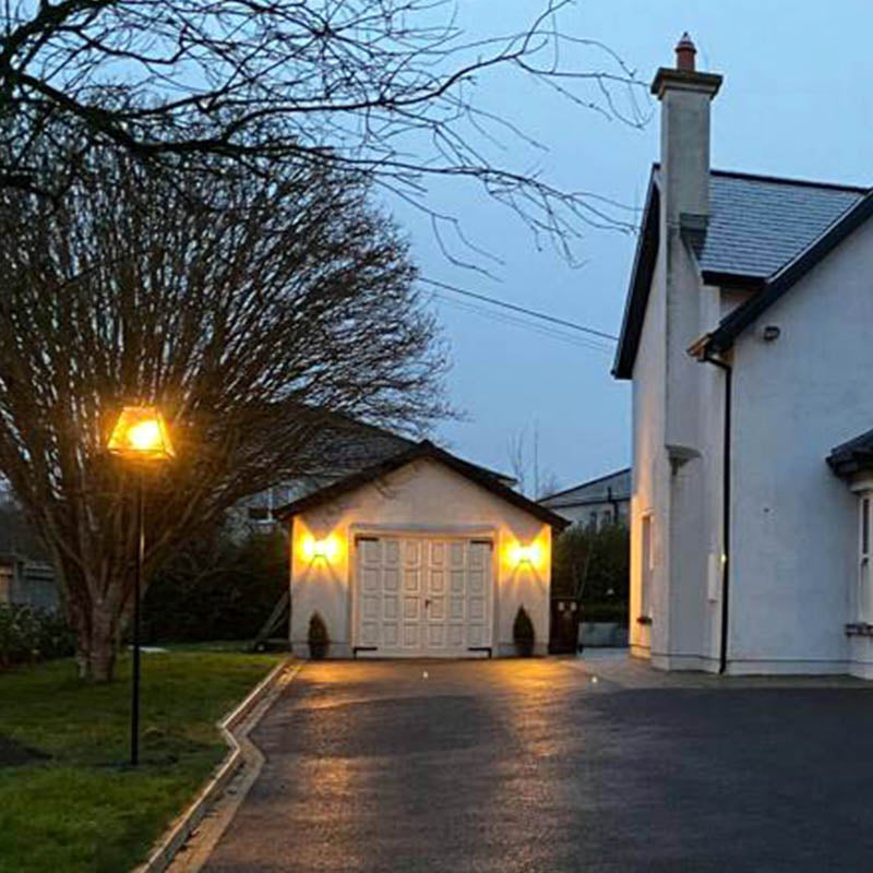Apsley 1Lt 1.8/2.7m Galvanized Steel Outdoor Lamp Post - Perfect for Garden, Patio, and Driveway Lighting