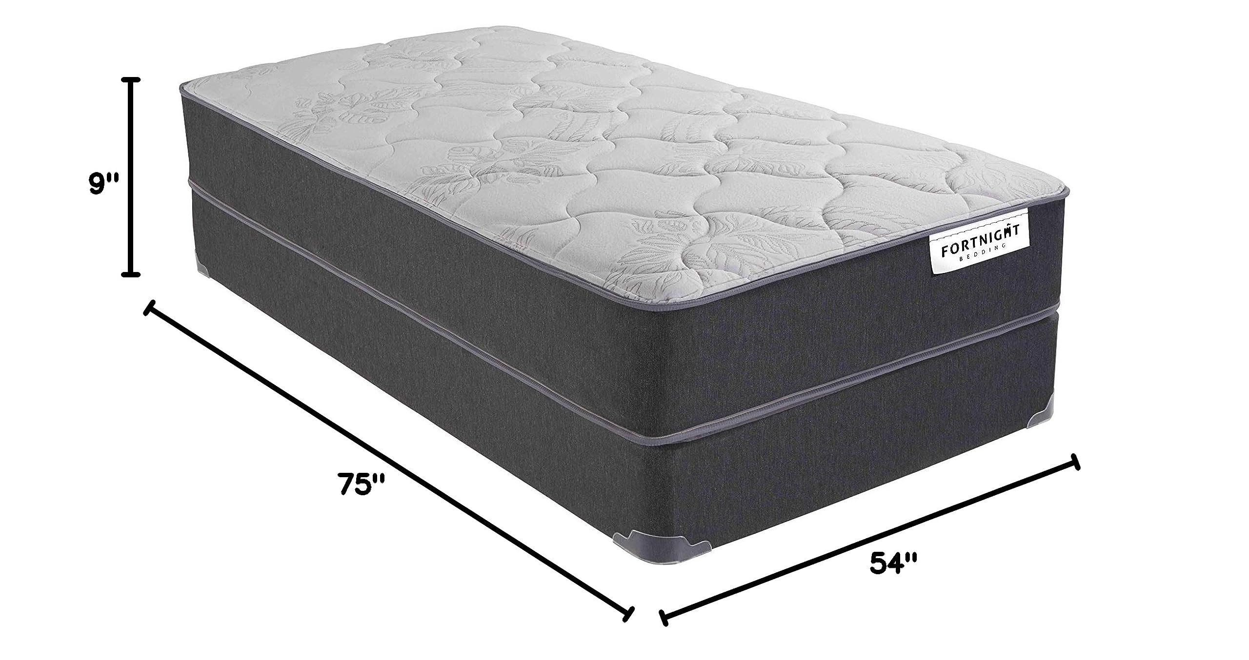 9 Inch Hybrid Medium Firm Mattress - Memory Foam & Pocket Coil Technology - CertiPUR-US Certified - Made in USA (Full Size) - Perfect for Back Pain Relief & Pressure Point Support in Bedrooms, Guest Rooms & Dormitories