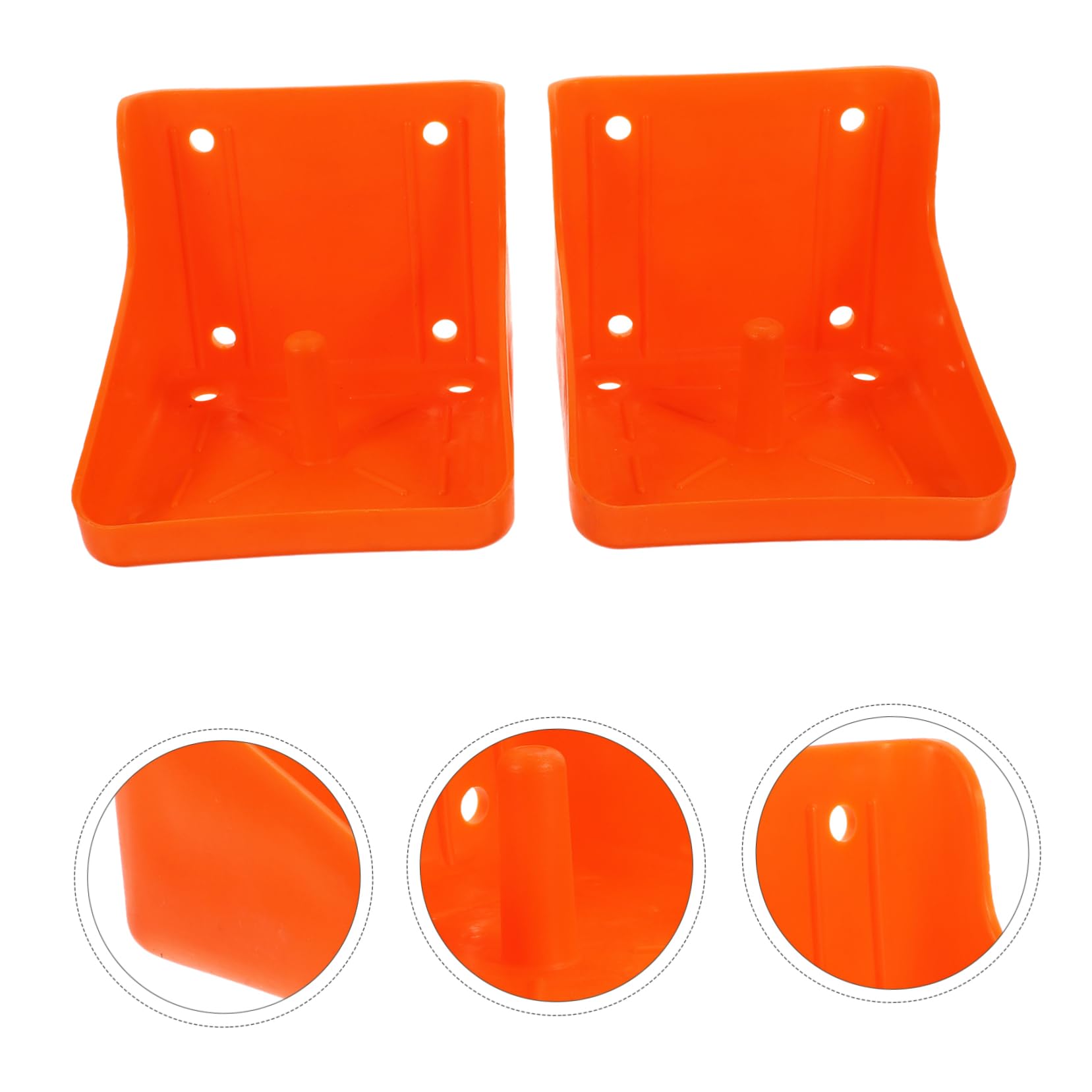 NOLITOY 4-Piece Sheep Salt Holder Rack - Salt Block Lick Brick Box for Livestock Feeding - Durable PP Plastic Feeder for Cattle, Sheep & Terrariums - Perfect for Farm Animals & Pet Enclosures