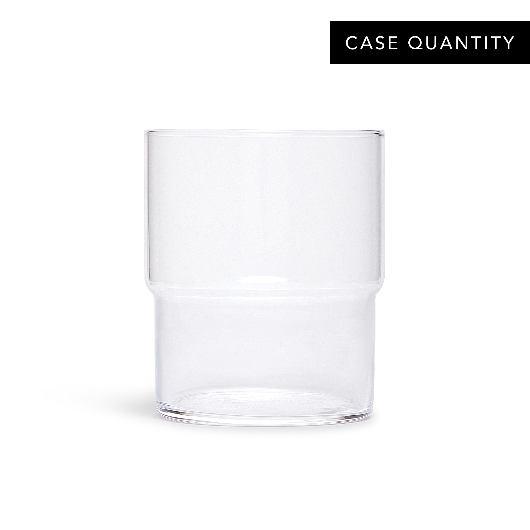 Premium 13oz (390ml) Stackable Glass Cups - Set of 24 - Durable & Shatter-Resistant for Coffee, Tea, Juice - Perfect for Restaurants, Bars, Parties & Home Use
