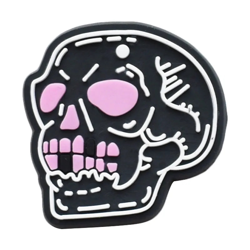Pink Halloween Shoe Charms for Crocs - Cute Shoe Decorations for Kids & Adults - Perfect for Christmas Parties, Gifts & Costume Accessories