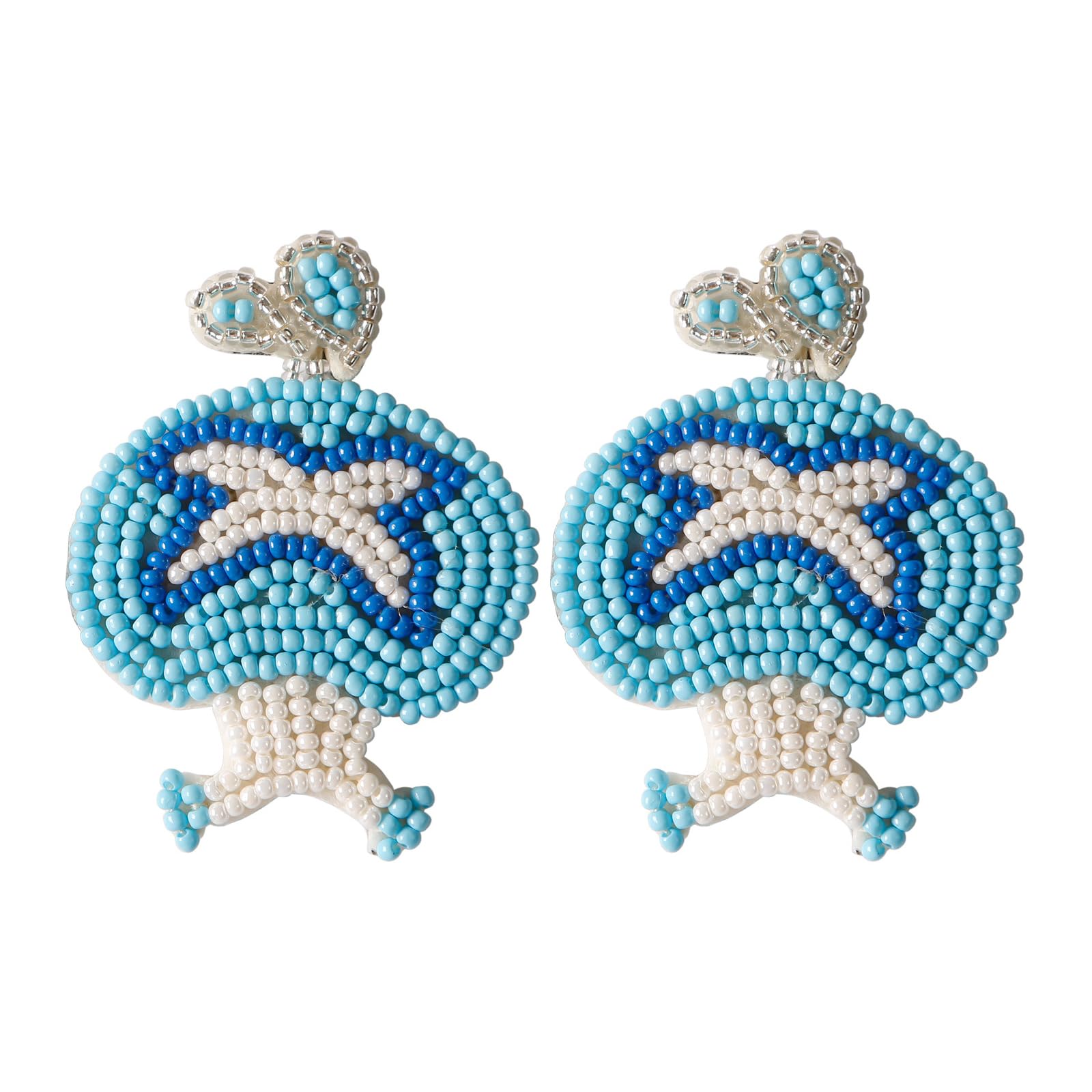 Easter Beaded Mushroom Earrings for Women - Lovely Cute Drop Dangle Earrings Funny Jewelry Gift for Girls | Perfect for Easter Gifts, Spring Fashion & Festival Accessories