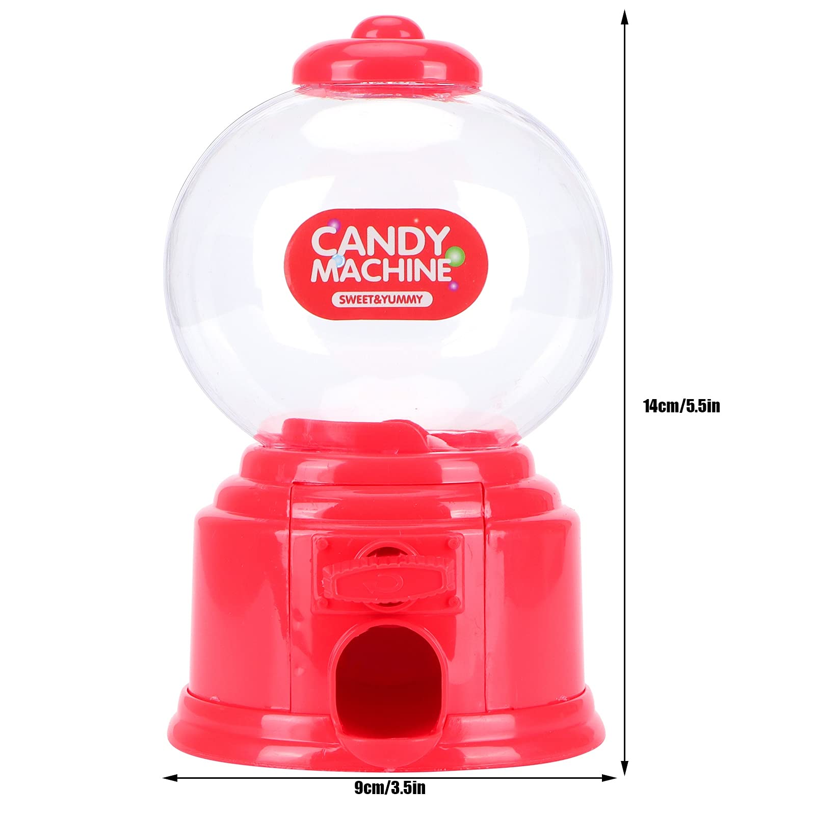 FIYO Candy Piggy Bank for Kids - Cute Twist Machine Money Saving Box with Candy Storage - Perfect Gift for Children's Birthday & Party Favors (Red)