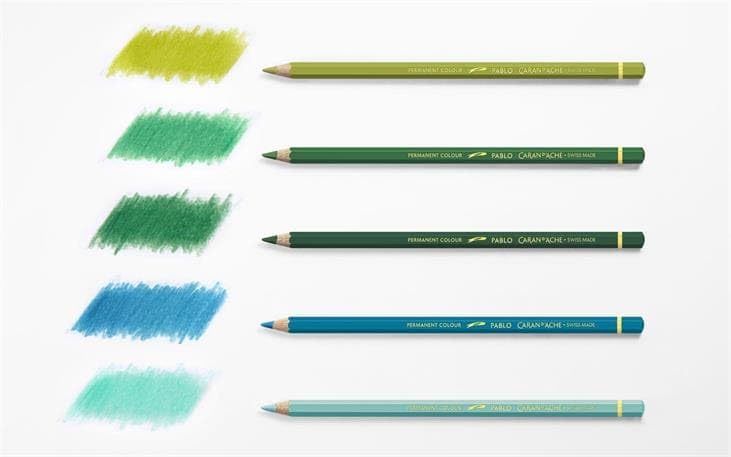 Premium Caran D'Ache Pablo Artist Colored Pencils - Set of 30 Vibrant Colors (666.330) | Professional Drawing, Sketching & Coloring for Artists, Students & Hobbyists
