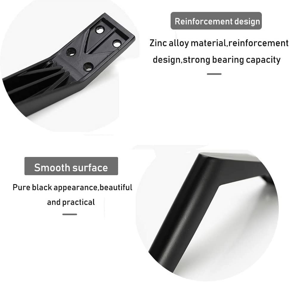 Heavy Duty Black Metal Hairpin Table Legs - Nordic Style Replacement Furniture Legs for Coffee Tables, Sofas, TV Cabinets, Beds & Bathroom (Perfect for Modern Home & Office Decor)
