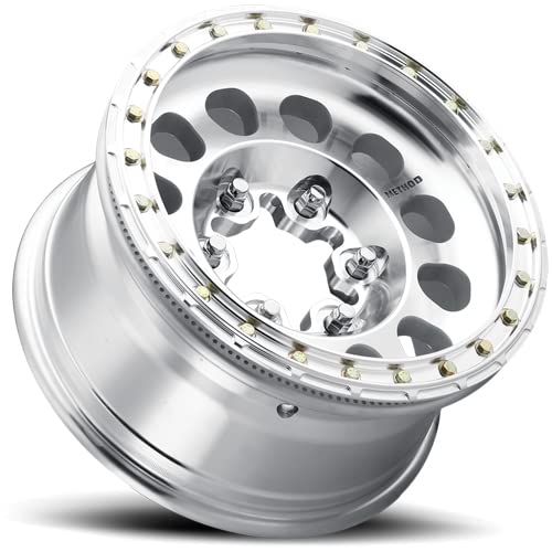 Method Race Wheels 103 Beadlock Machined Wheel RAW - 17x9 Inches, 6x5.5 Bolt Pattern, -12mm Offset - Off-Road, Truck & Jeep Wheels for Adventure & Racing