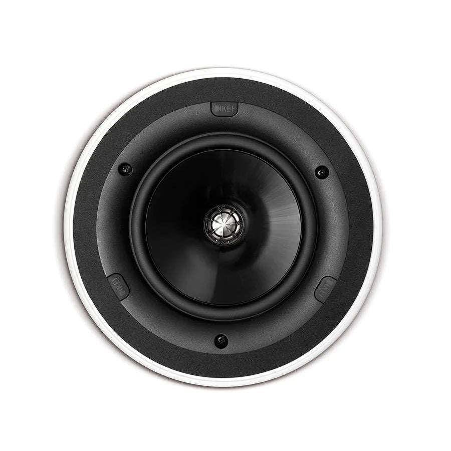 KEF Ci160QR 6.5 Inch In-Ceiling Speaker - High Performance Home Audio System for Living Room, Home Theater & Background Music