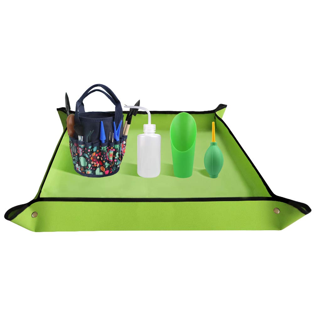Premium Succulent Tools Kit with Organizer Bag & Planting Mat - 12-Piece Gardening Tool Set with Tote for Mini Succulent Care, Bonsai Planting & Indoor Gardening - Perfect for Home Decor, Office Plants & DIY Garden Projects