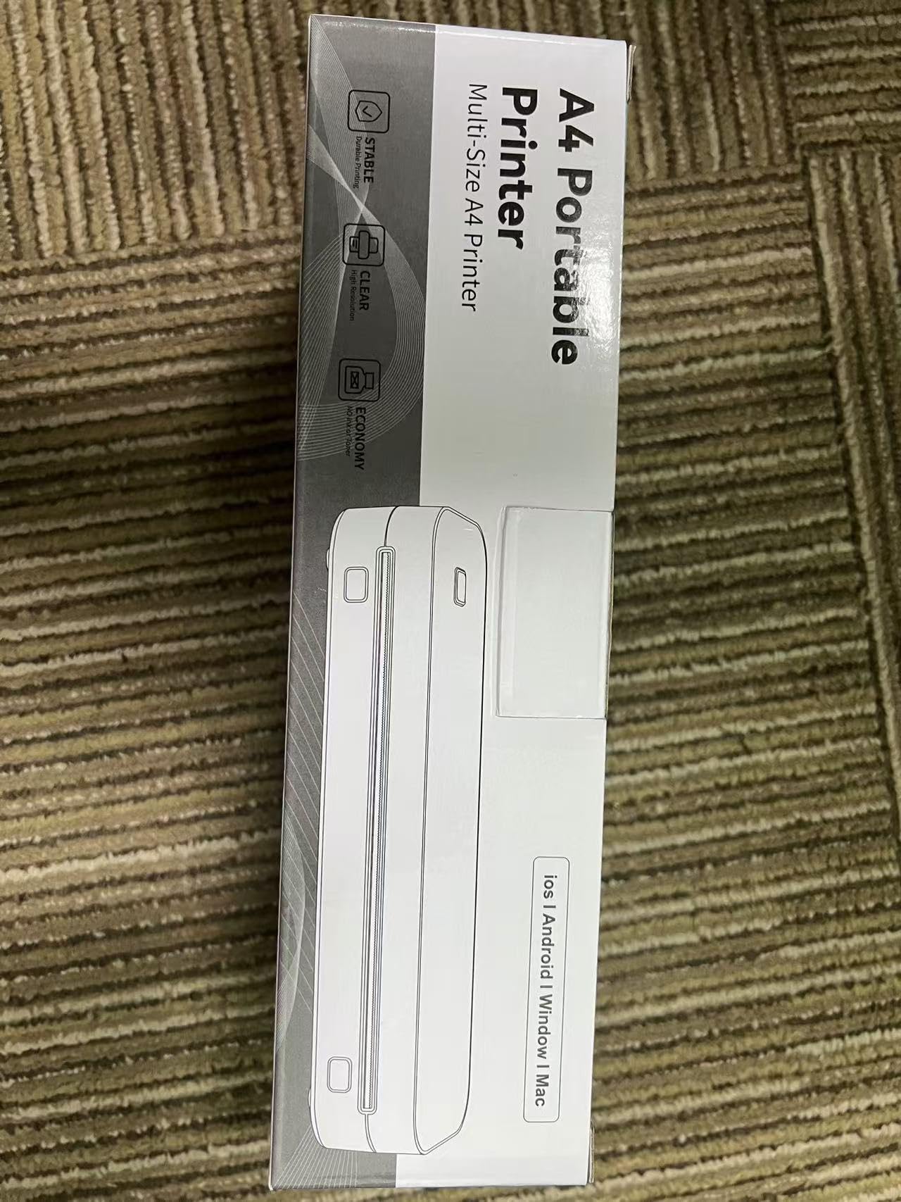 Portable Bluetooth Thermal Printer for Travel - 8.5 x 11 Inch US Letter Size, Wireless Mobile Printer Compatible with Android, iOS & Laptop - Perfect for Office Work, School Projects, Road Trips & On-the-Go Printing Needs