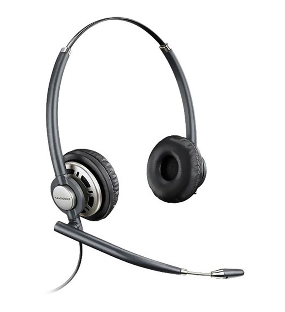Plantronics 78714-01 Encore Pro Binaural Headset - Noise Cancelling Office Headset with Dual Ear Cushions for Call Centers, Remote Work & Online Meetings