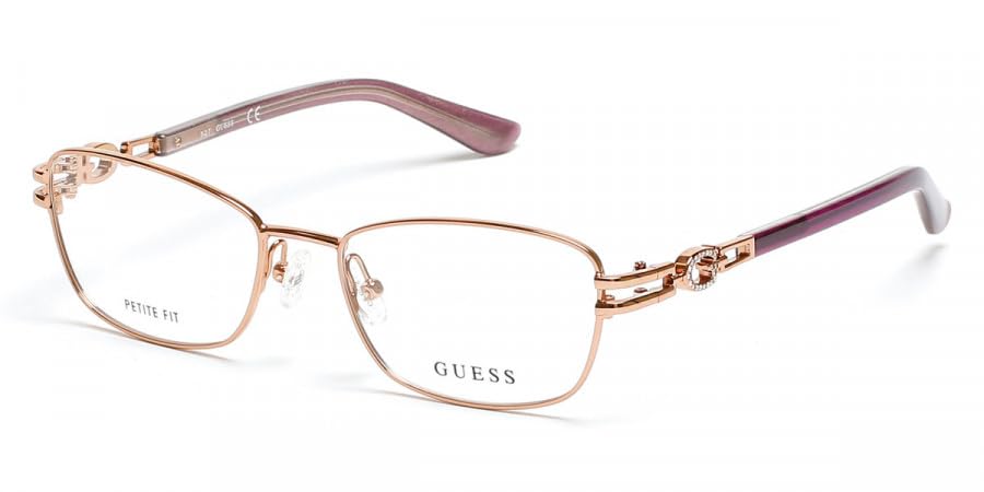 Guess GU 2687 028 Women's Fashion Eyeglasses in Shiny Rose Gold - Perfect for Work, Reading & Everyday Style
