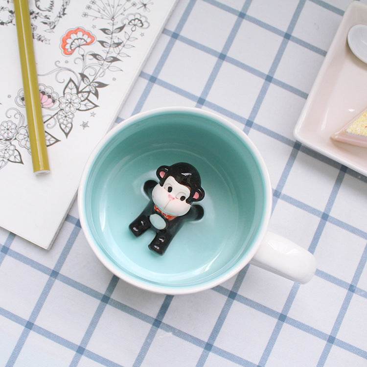 Creative 3D Coffee Mug - Unique Ceramic Cup for Home & Office Use - Perfect Gift for Coffee Lovers