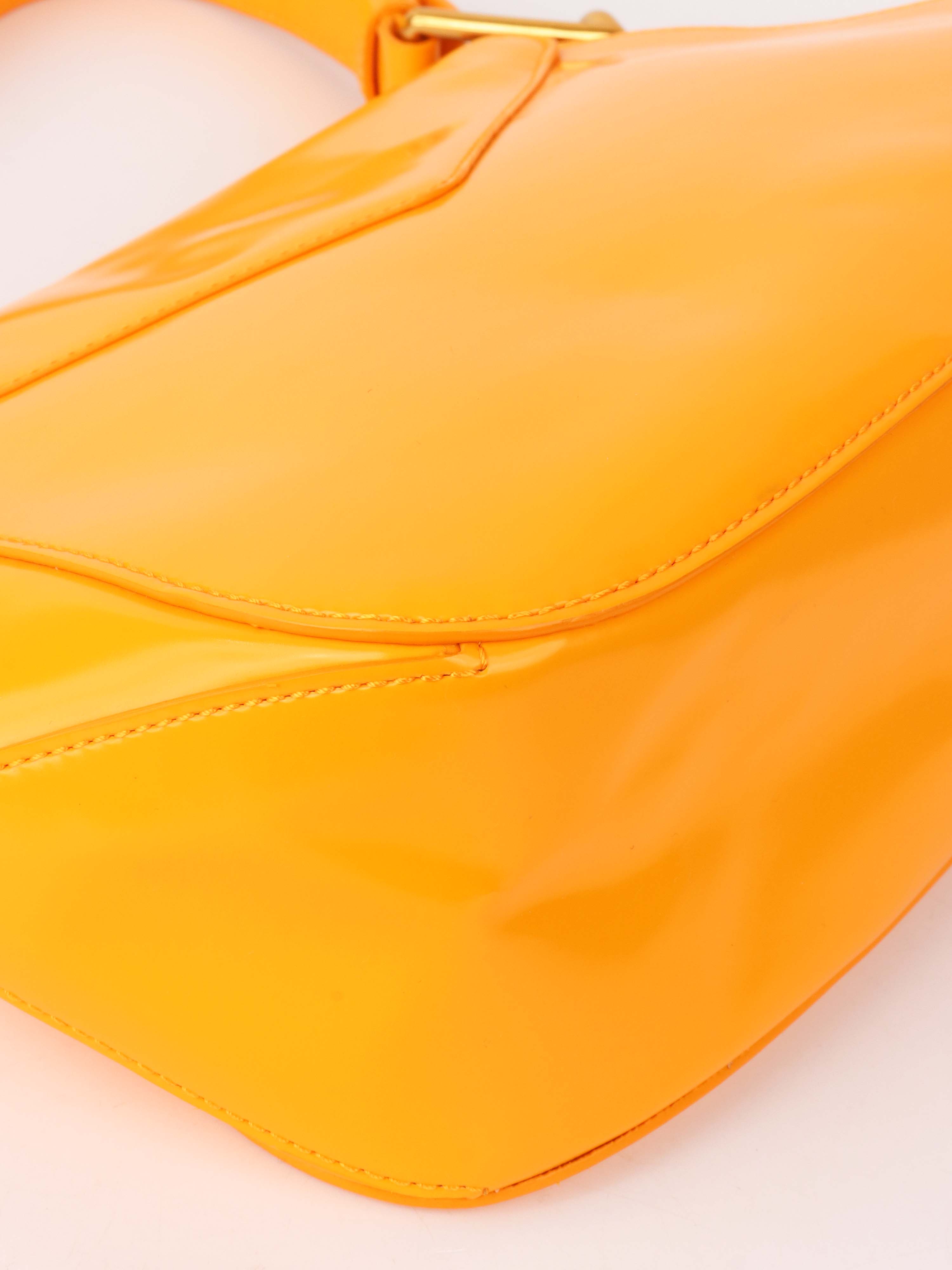 Bottega Veneta Orange V Ring Bag - Stylish Crossbody Handbag for Women, Perfect for Everyday Use, Work, and Travel