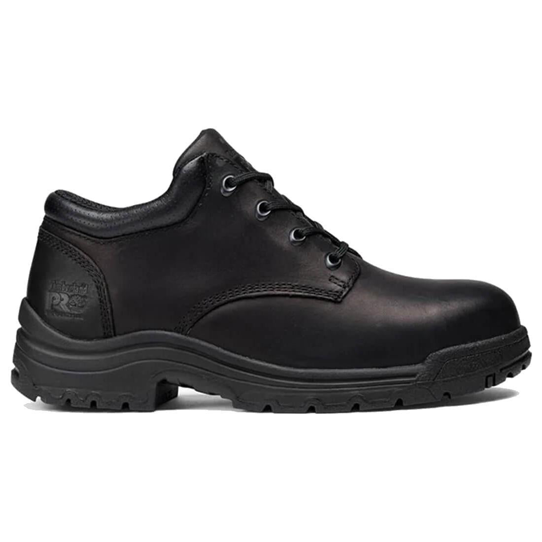 Titan Alloy Toe Oxford Work Shoes for Men - Black Safety Shoes for Construction & Industrial Work - Comfortable Slip Resistant Work Boots for Warehouse, Factory & Outdoor Jobs