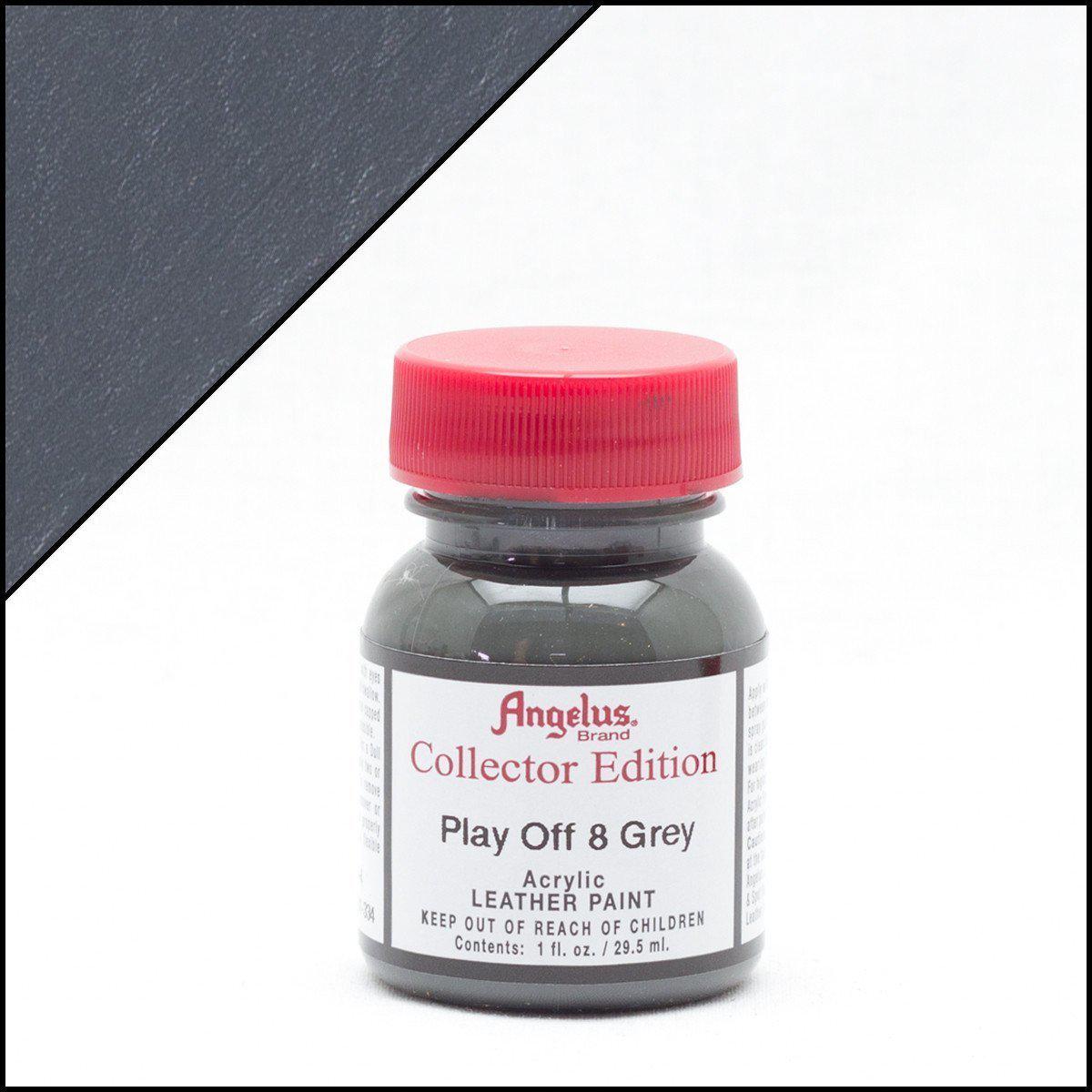 Angelus Collectors Leather Paint - Play Off 8 Grey | Premium Leather Dye for Shoes, Bags & Accessories | Perfect for Sneaker Customization & Leather Restoration