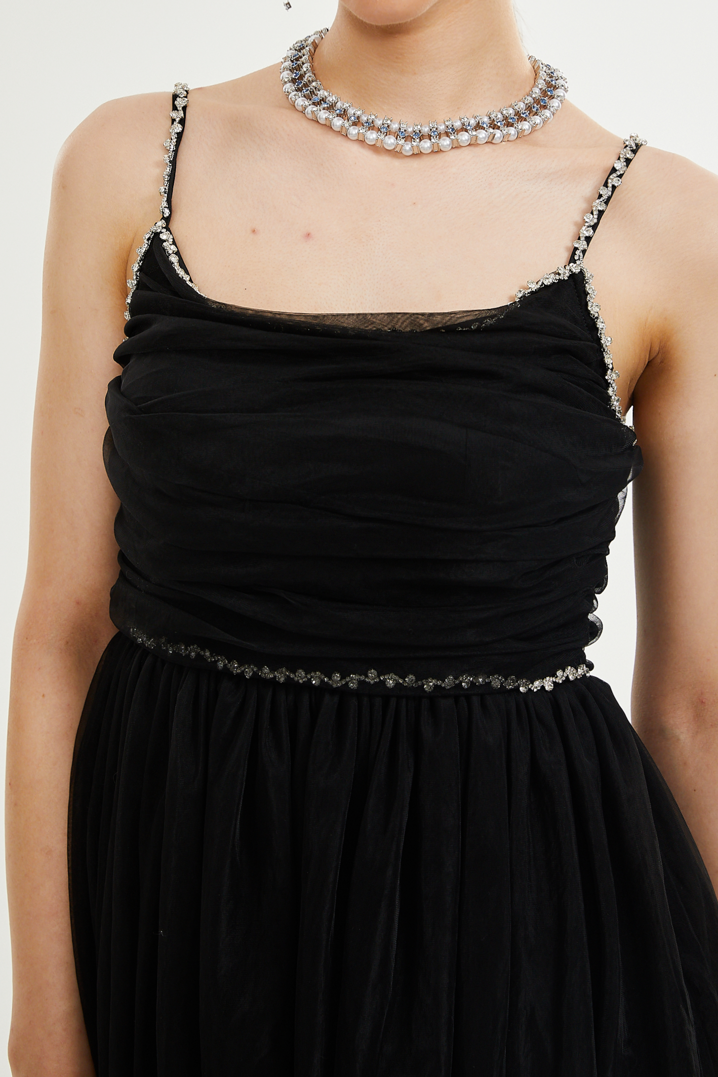 Catriona Embellished Tulle Mini Dress - Elegant Party Gown for Weddings, Prom & Evening Events