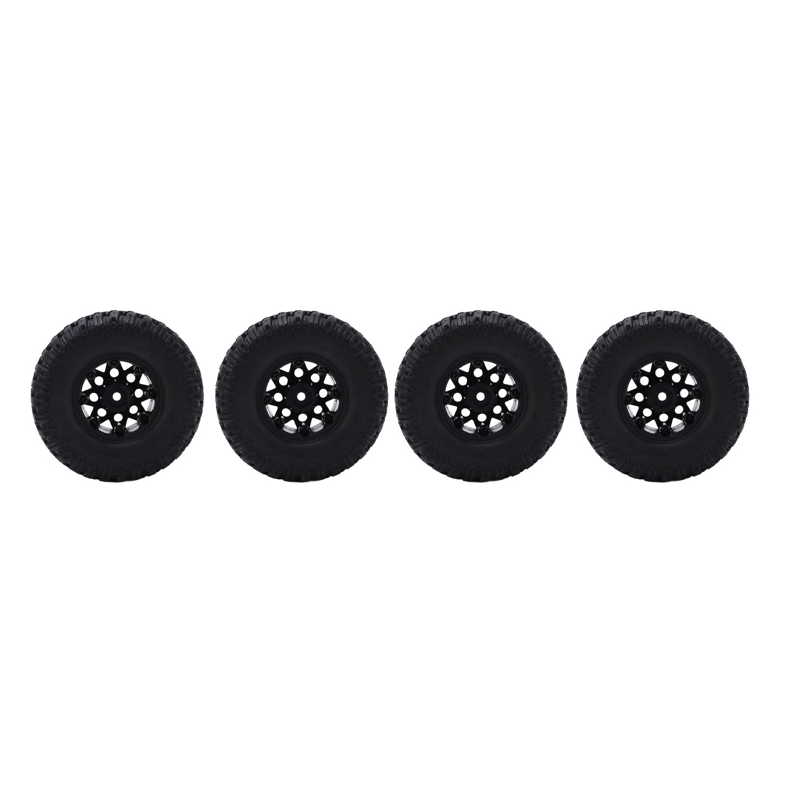 Durable 1:10 Scale RC Crawler Tires - 1.9 Inch Rubber Tires with Anti-Slip Texture for Rock Crawling - Easy Replacement for 1:10 Scale RC Climbing Cars - Perfect for Off-Road Trails and Rocky Terrain Adventures