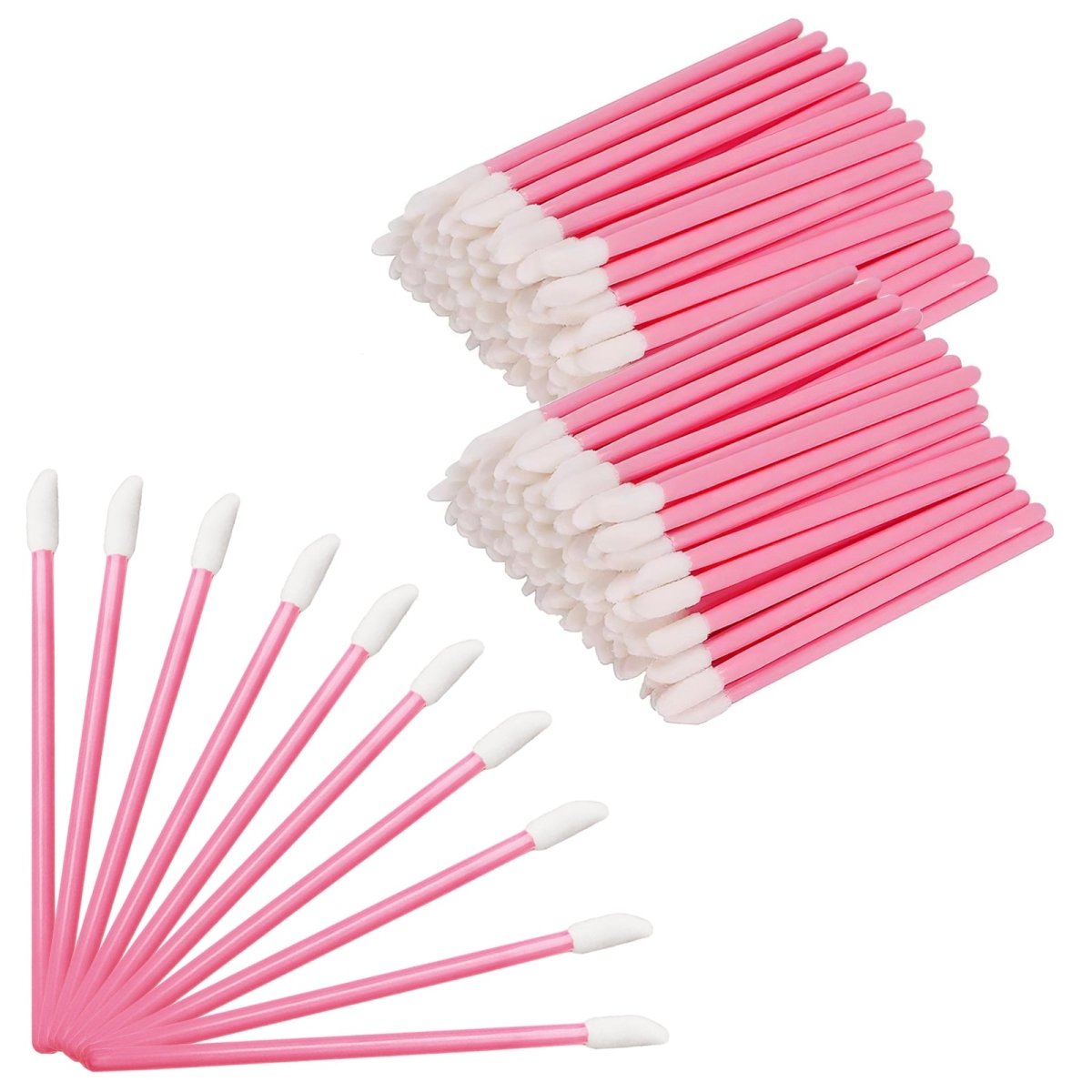 200pcs Disposable Lip Gloss Brushes in Bottle - Perfect for Makeup Artists, Salons & DIY Lip Gloss Application at Home