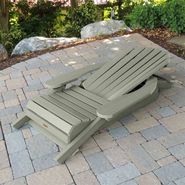 King Hamilton Folding & Reclining Adirondack Outdoor Chair - Patio, Lawn, Garden & Poolside Relaxation - Weather-Resistant Comfort for Backyard, Deck & Camping