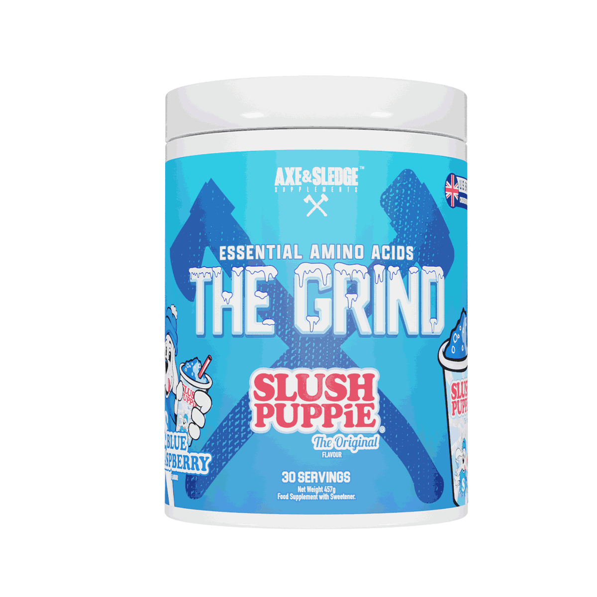 Axe & Sledge The Grind Pre-Workout Supplement Powder 457g (1 lb) - Boost Energy & Endurance for Intense Gym Workouts & Athletic Performance