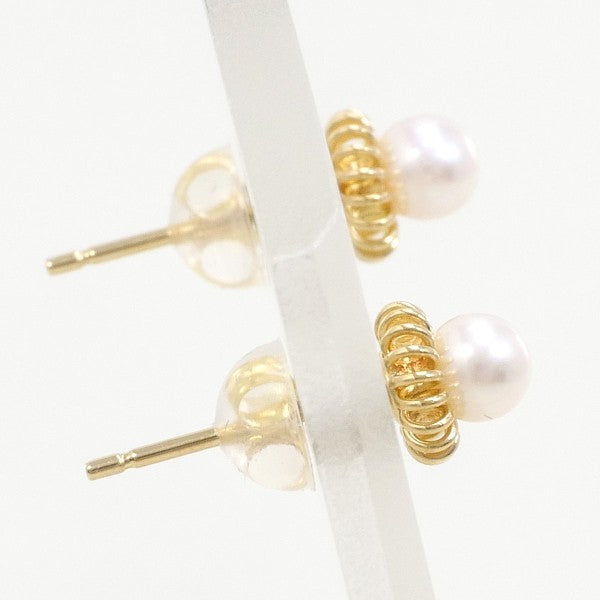 18K Yellow Gold Pearl Earrings for Women - Elegant Freshwater Pearl Stud Earrings - Perfect for Weddings, Parties & Everyday Wear