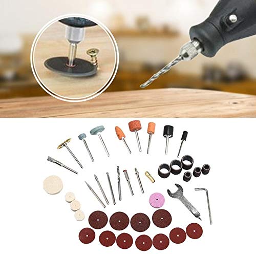 40PCS Electric Grinder Accessory Kit - Rotary Tool Parts for Cutting, Polishing & Engraving | Durable Hardware Tools for DIY & Craft Projects (Red) - Perfect for Jewelry Making, Woodworking & Metal Crafting