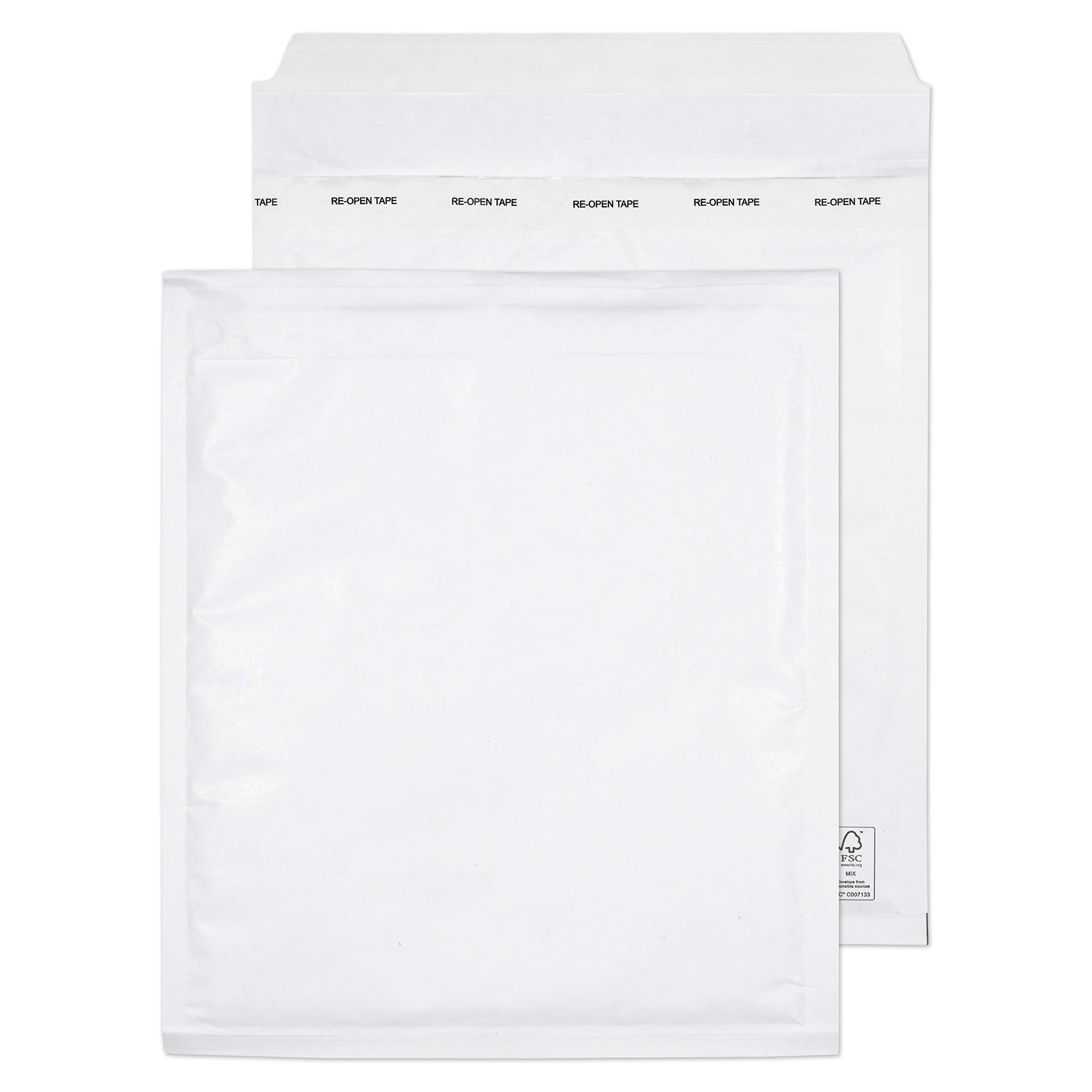 Purely Packaging Envolite Peel and Seal Bubble Mailers - 100 Pack White Shipping Bags for Ecommerce, Mailing, and Product Protection - Perfect for Small Business, Online Sellers, and Amazon FBA Shipments