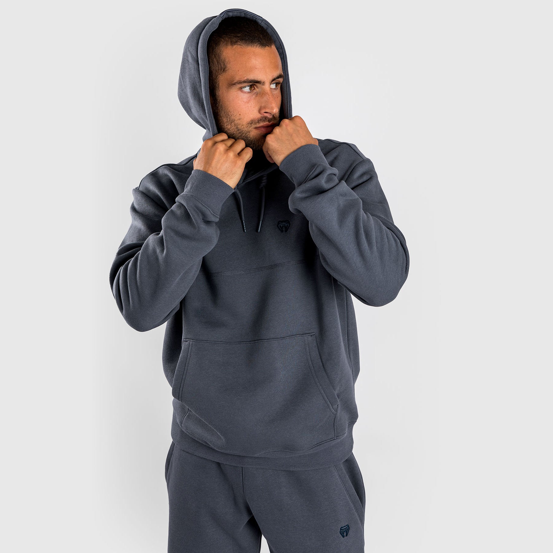 Venum Silent Power Hoodie - Navy Blue MMA Training Hoodie for Men & Women | Lightweight, Breathable & Comfortable for Gym, Running & Outdoor Activities