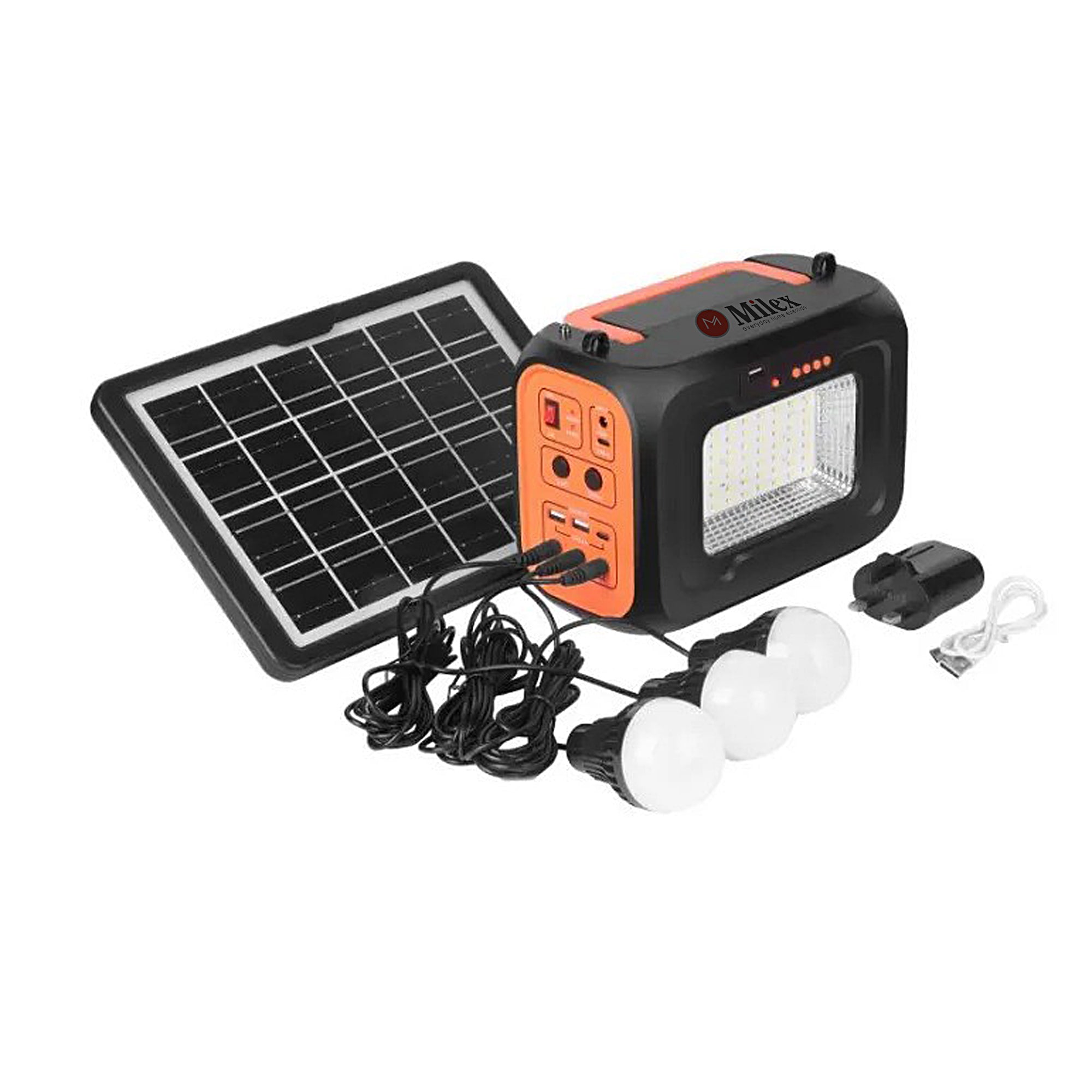MILEX Insta Solar Generator - Portable Power Station for Camping, Emergencies & Off-Grid Living - 1000W Solar Powered Generator with AC Outlets & USB Ports