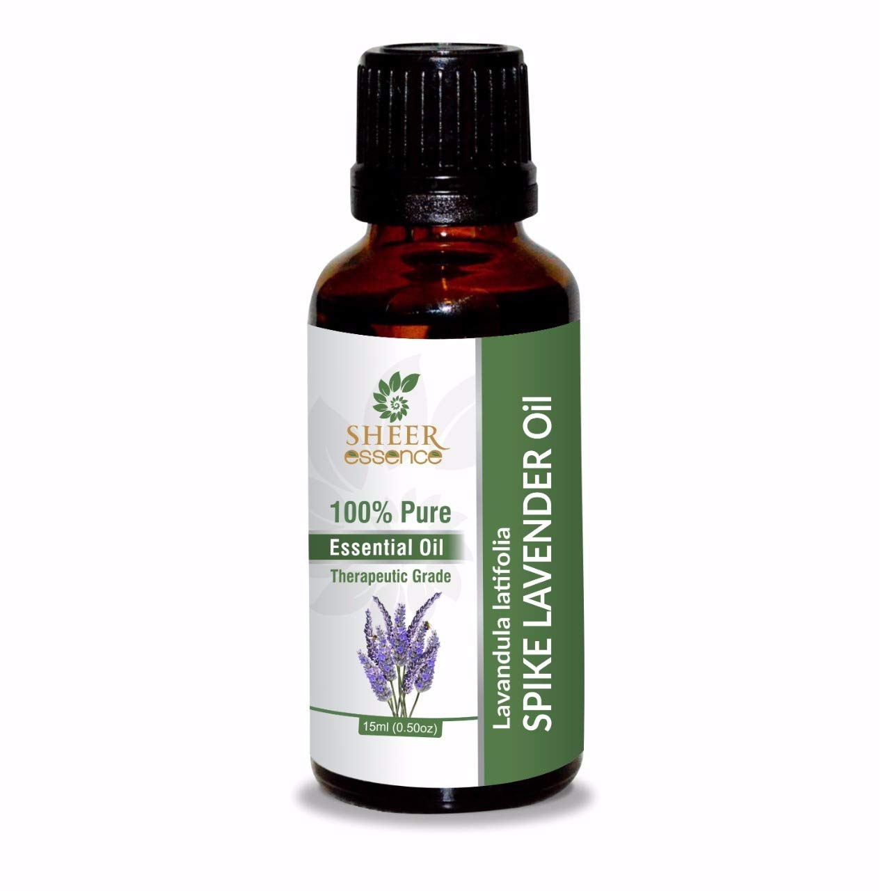 100% Pure Spike Lavender Essential Oil (Lavandula Latifolia) - 16.9 Fl Oz Undiluted Therapeutic Grade Aromatherapy Oil for Relaxation, Massage & DIY Skincare