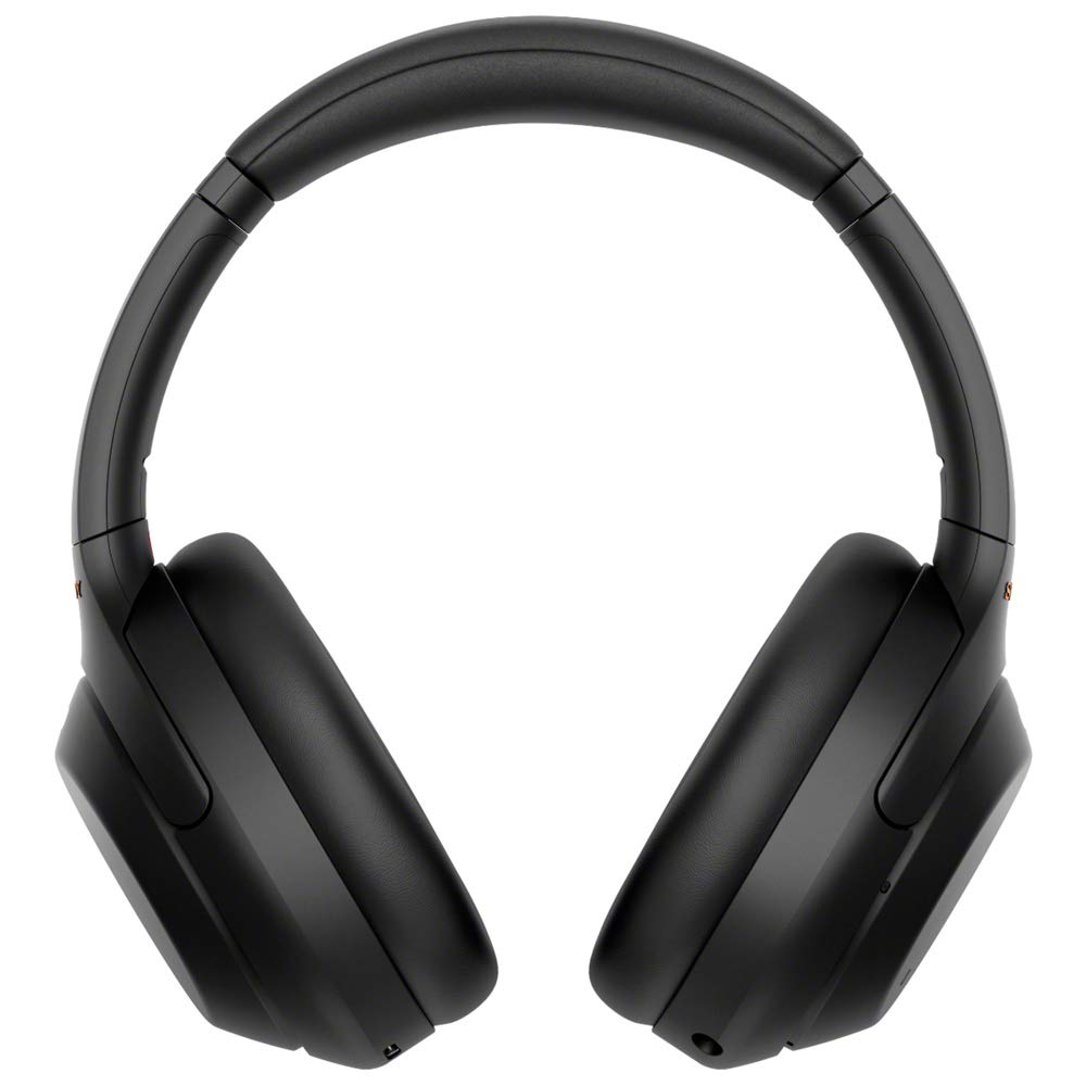 Sony WH-1000XM4 Wireless Noise Cancelling Over-Ear Headphones with Mic, Alexa Voice Control & 30-Hour Battery - Perfect for Travel, Workouts & Home Office (Black) - Includes Case, Portable Charger & Gym Bag