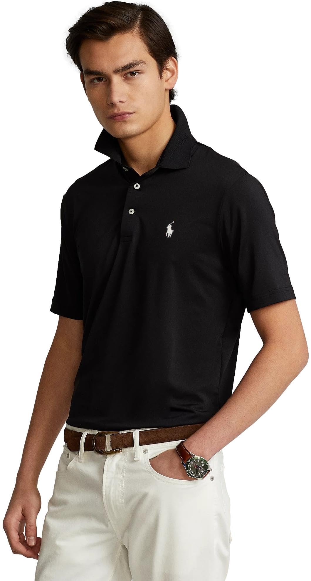 Ralph Lauren Men's Performance Polo Shirt - Moisture-Wicking & Breathable Golf & Casual Wear for Men