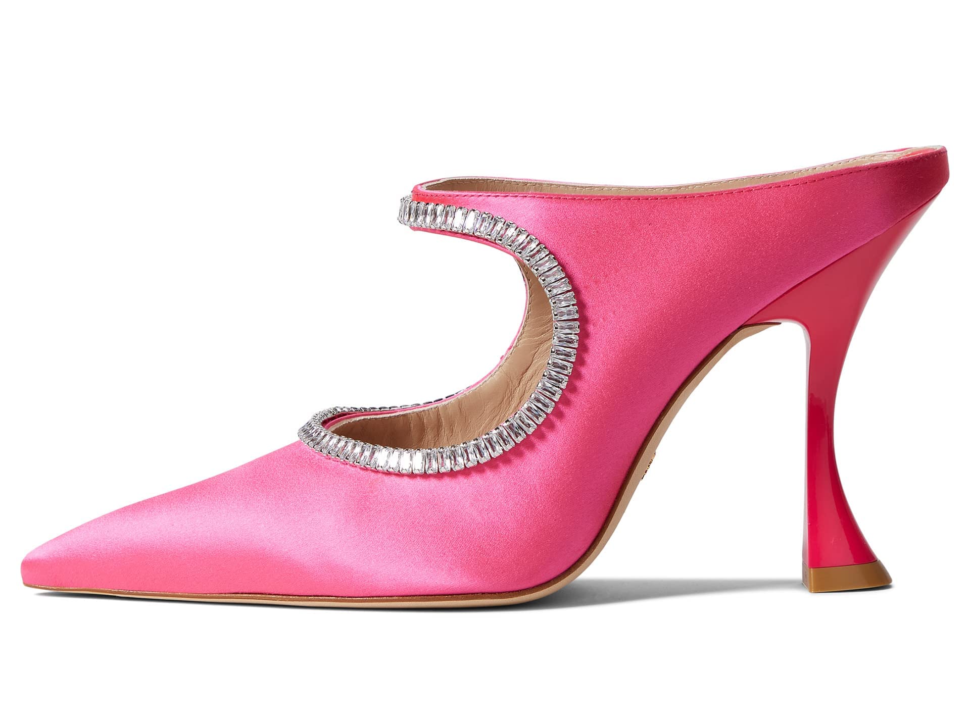 Stuart Weitzman Women's Xcurve Crystal 100 Mule - Elegant High Heel Slides for Parties, Weddings & Evening Events | Comfortable & Stylish Designer Shoes