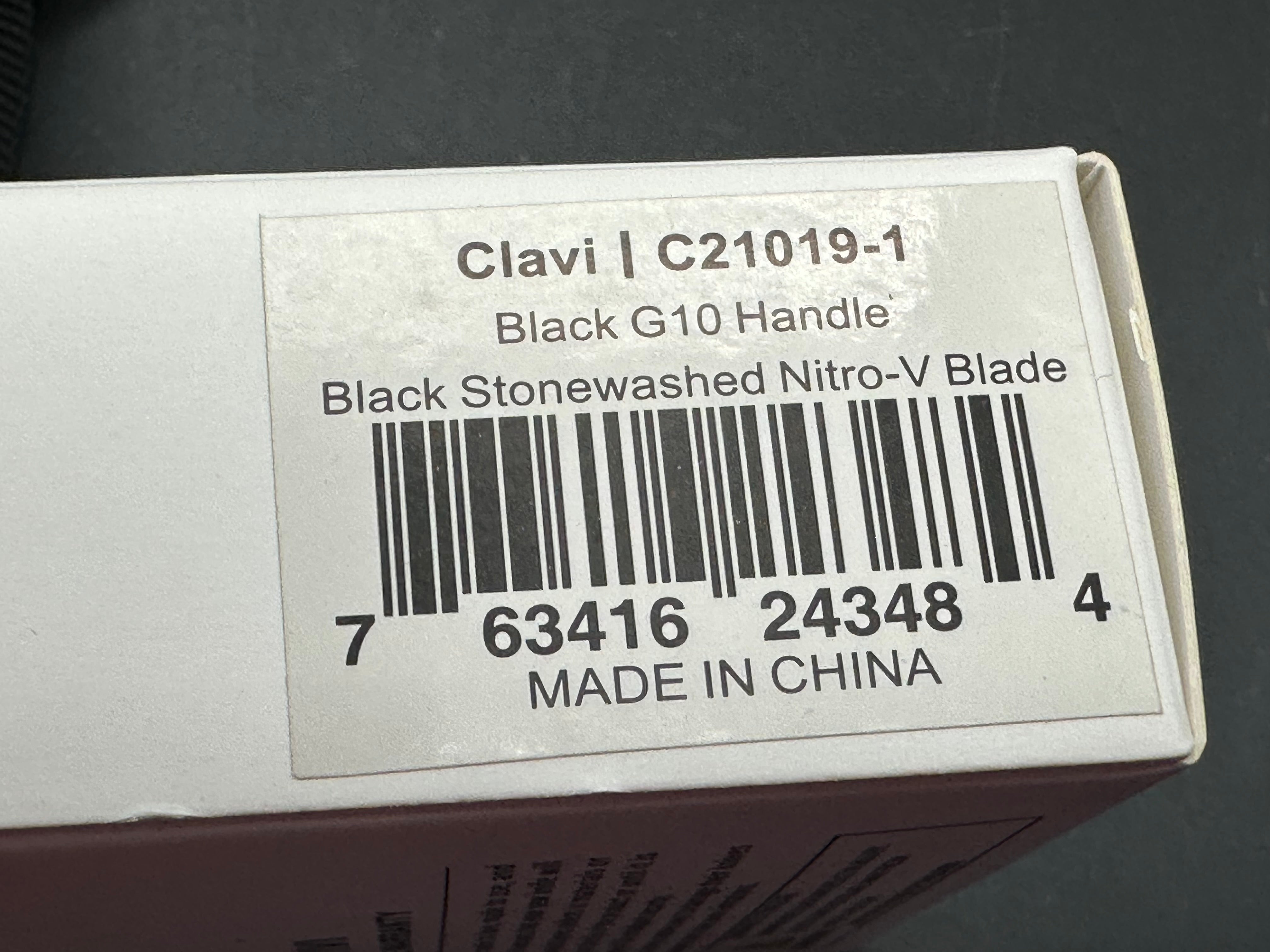 CIVIVI Clavi Liner Lock Folding Knife - Black G10 Handle, 2.34