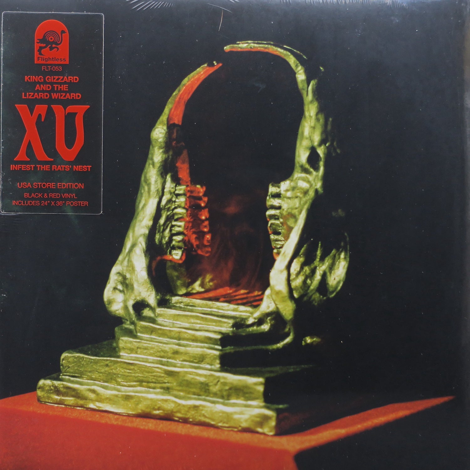 KING GIZZARD & THE LIZARD WIZARD 'Infest The Rats Nest' Limited Edition Black/Red Vinyl LP Record - Perfect for Rock Music Collectors & Vinyl Enthusiasts